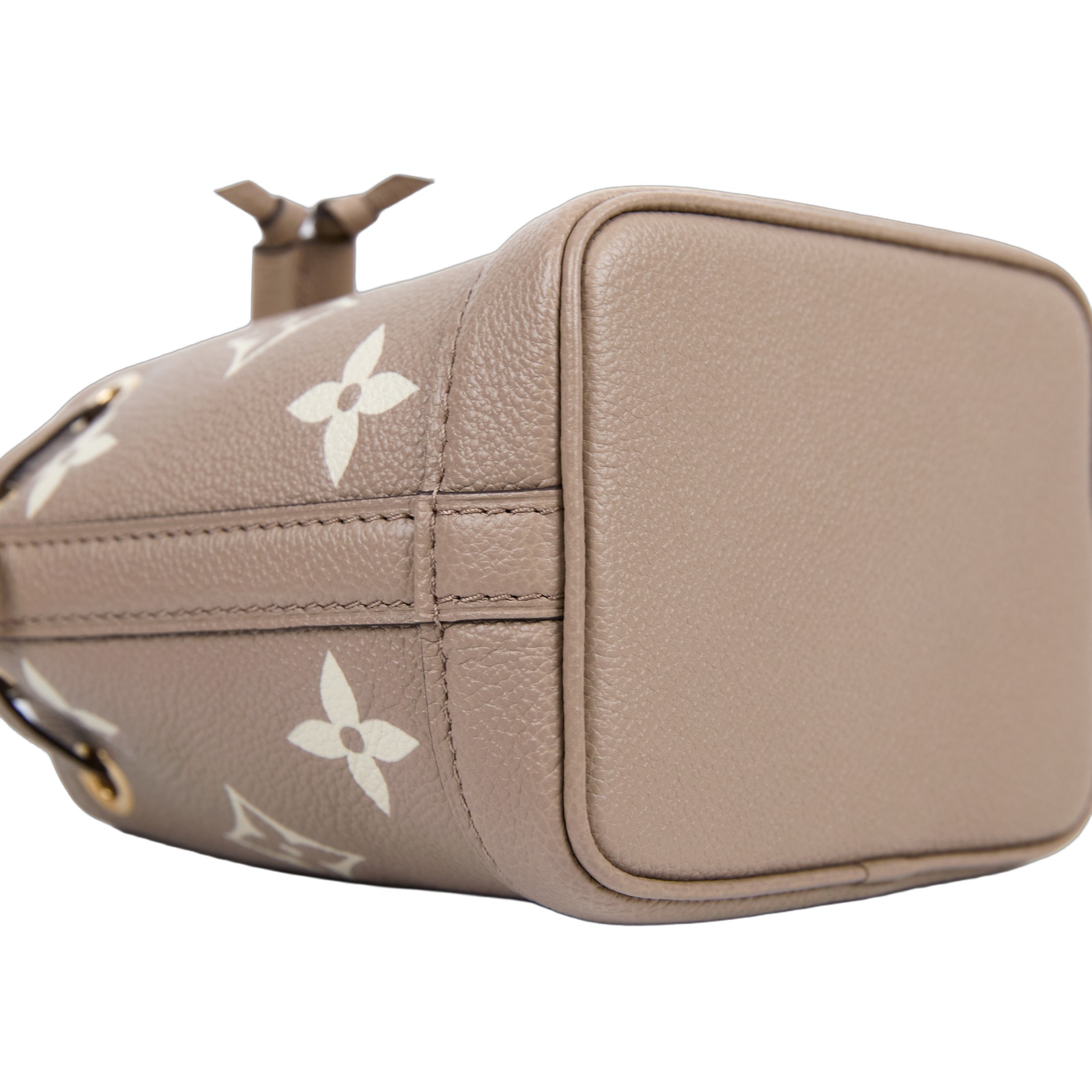 路易威登 LOUIS VUITTON Nano Noé 束口水桶包 Tourterelle 灰色 Cream色 M46291 晶片款  原廠盒子/防塵袋/背帶2/購買證明
