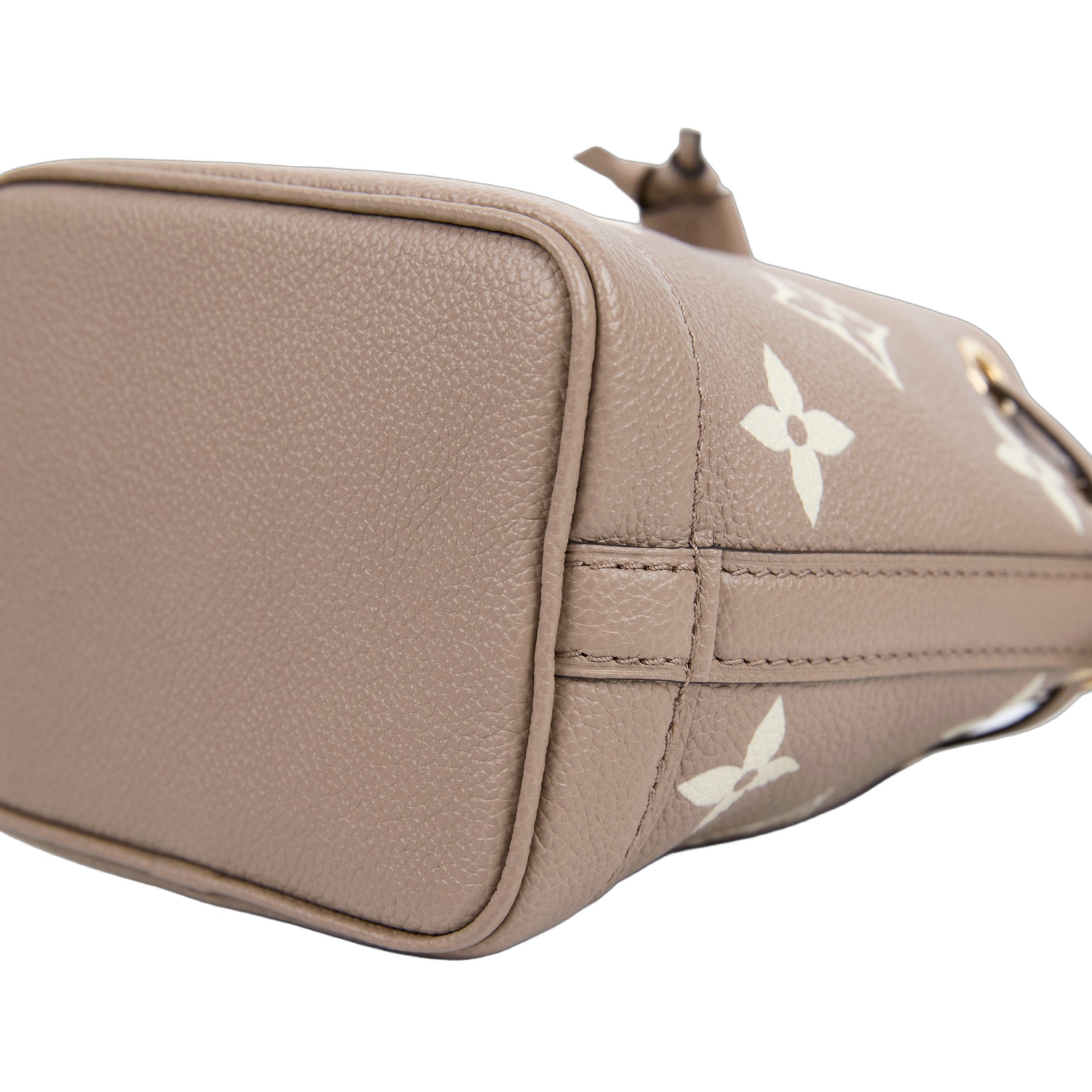 路易威登 LOUIS VUITTON Nano Noé 束口水桶包 Tourterelle 灰色 Cream色 M46291 晶片款  原廠盒子/防塵袋/背帶2/購買證明