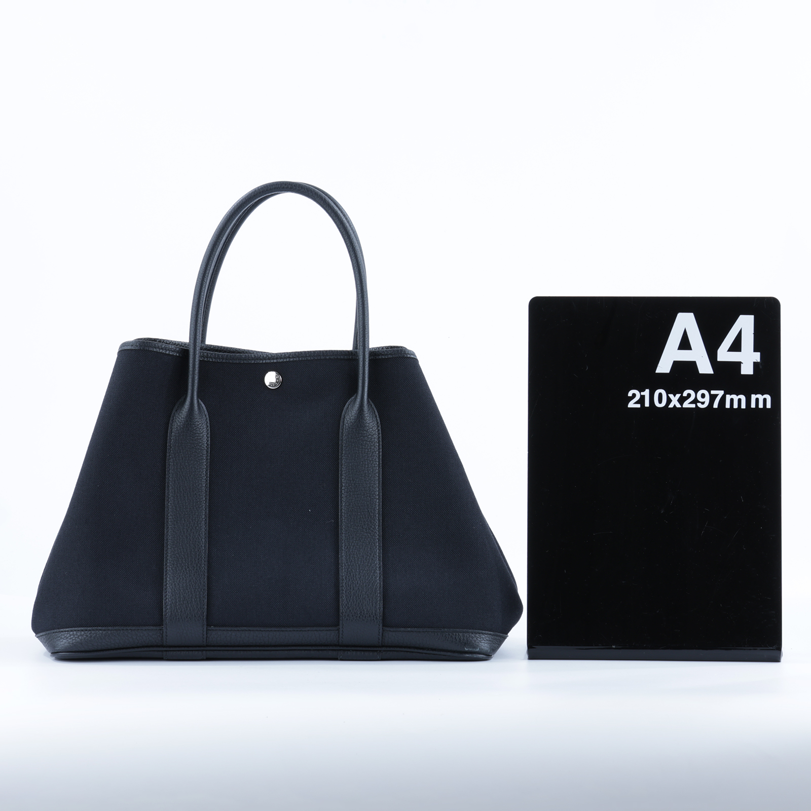 愛馬仕 Hermes Garden Party 花園派對包 36 GP36 D GS 010 HI D刻 黑帆布GP36 無附屬品