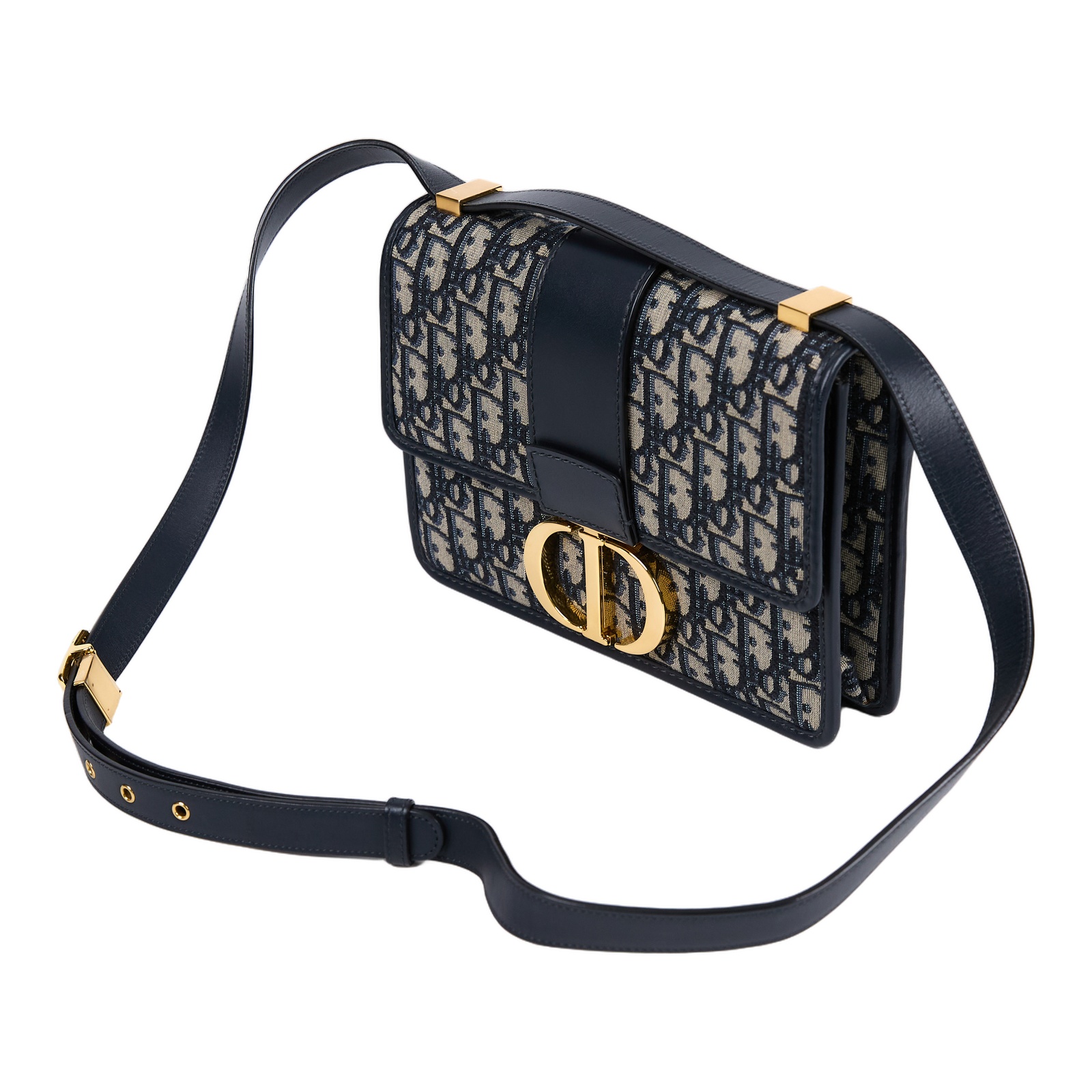 迪奧 CHRISTIAN DIOR 30 Montaigne 蒙田包 肩背包 斜背包 M9203UTZQ 藍緹花蒙田30 防塵袋/購買證明影本