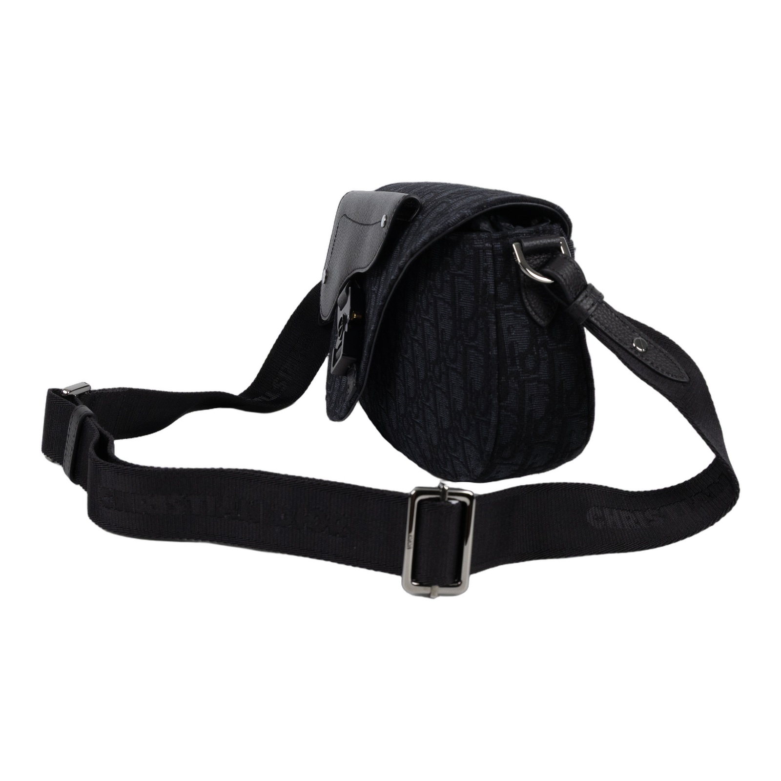 迪奧 CHRISTIAN DIOR Saddle 郵差包 1ADPO325YKY 藍緹花SADDLE 郵差包 原廠盒子/防塵袋/購買證明