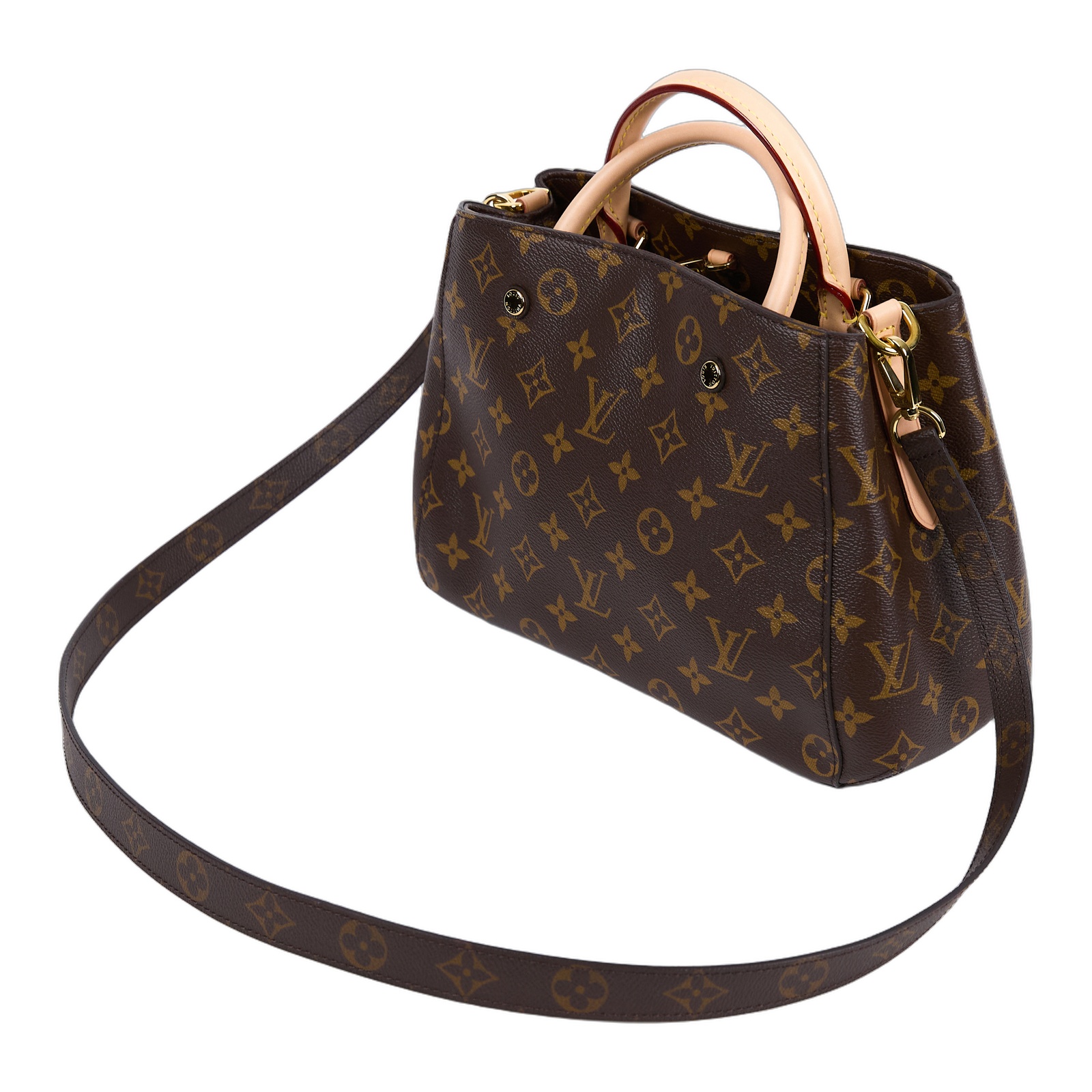 路易威登 LOUIS VUITTON Montaigne BB 蒙田包 經典帆布 M41055  防塵袋2/背帶/吊牌/鎖組/購買證明