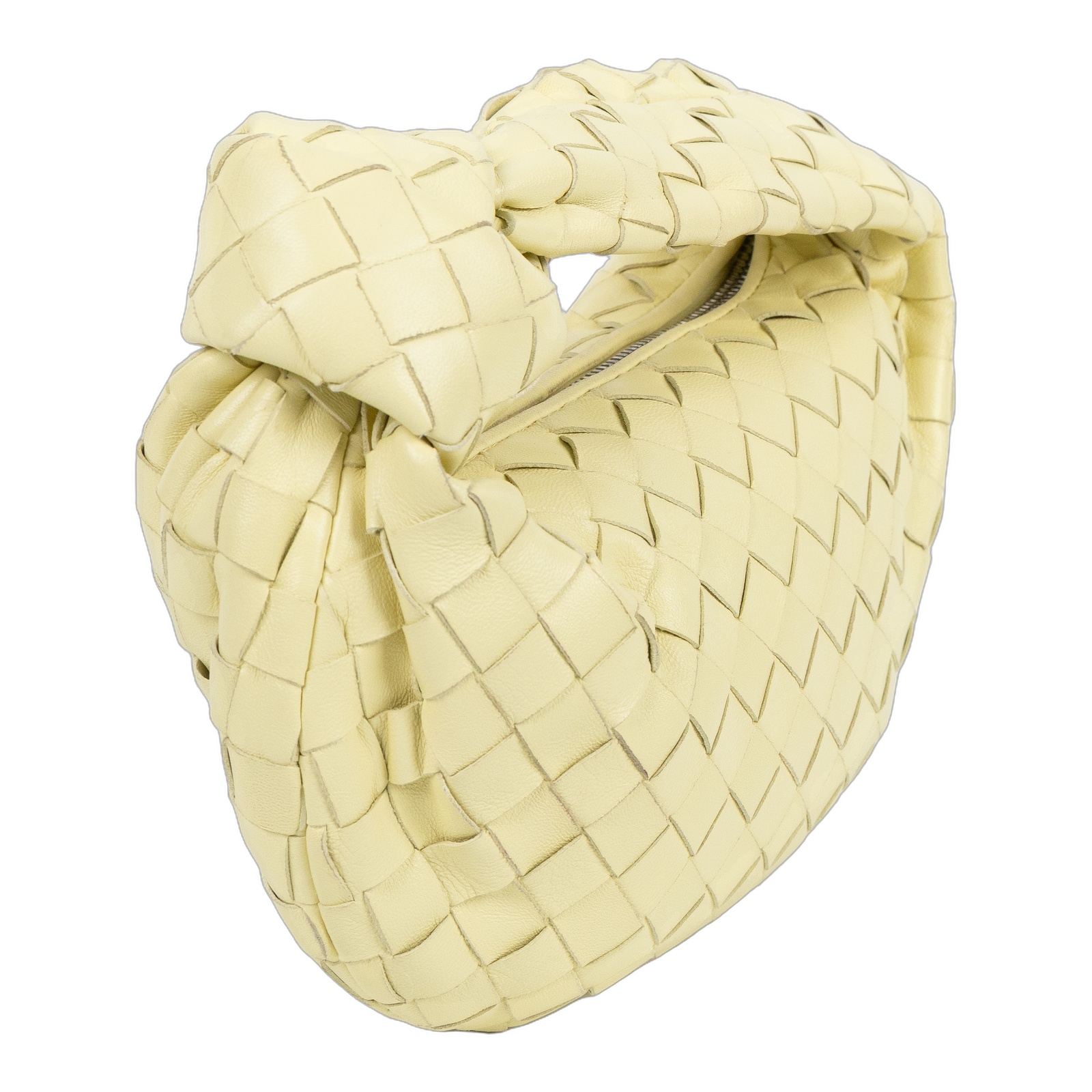 寶緹嘉 BOTTEGA VENETA Mini Jodie 手提包 651876VCPP5 黃編織MINI　JODIE 防塵袋