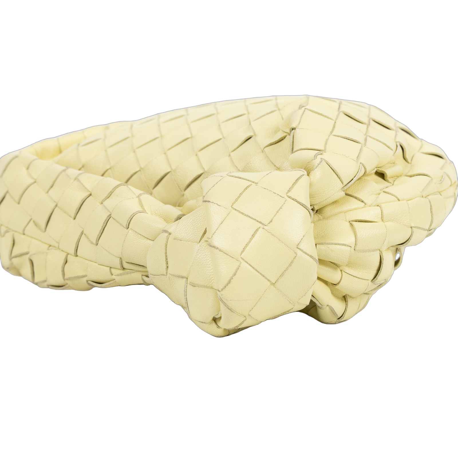 寶緹嘉 BOTTEGA VENETA Mini Jodie 手提包 651876VCPP5 黃編織MINI　JODIE 防塵袋