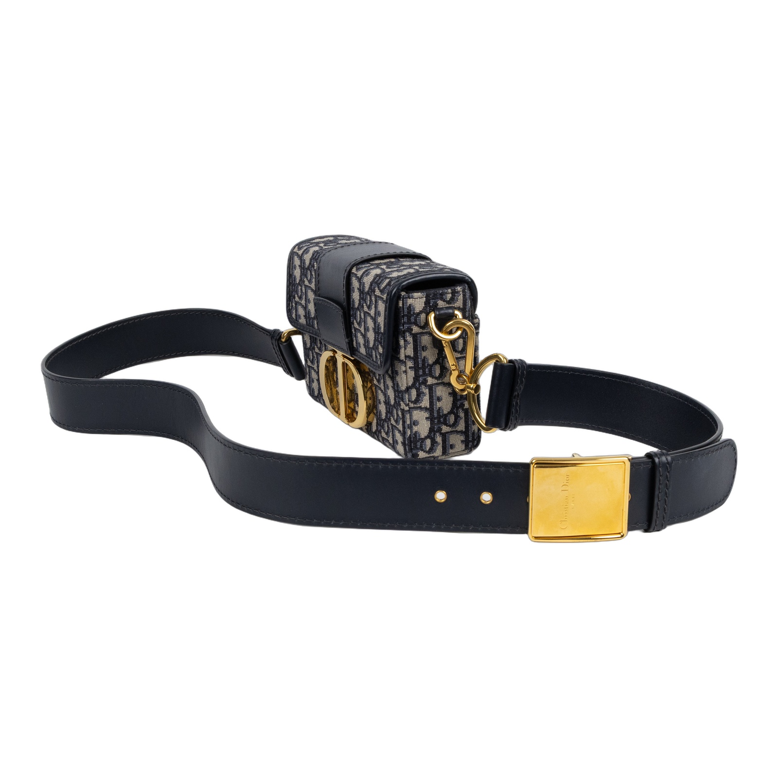 迪奧 CHRISTIAN DIOR 30 Montaigne 肩背手提包 M9204UTZQ 藍緹花 30MONTAIGNE BOX 斜背包 防塵袋/背帶