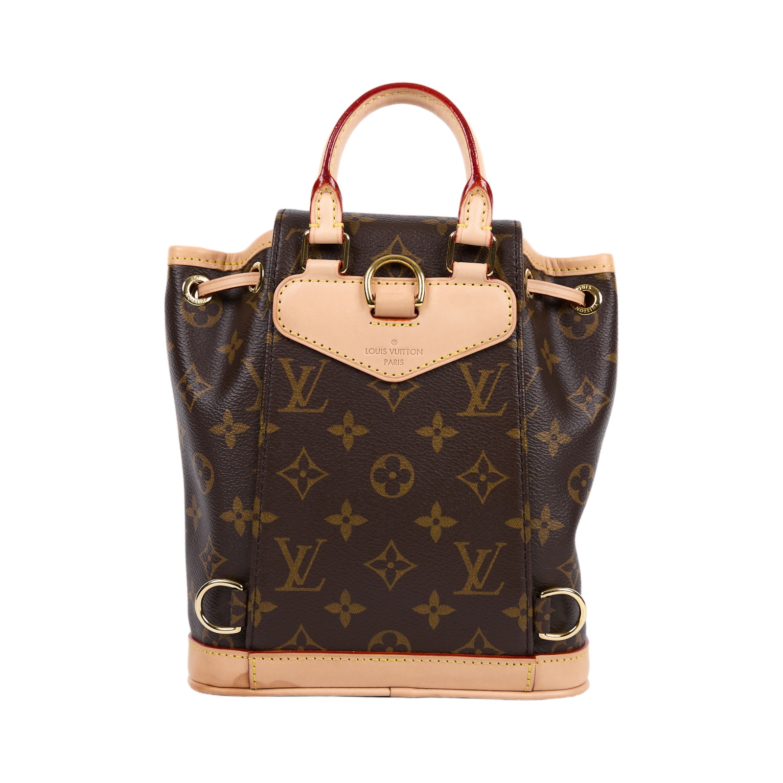 路易威登 LOUIS VUITTON Montsouris Mini 後背包 經典帆布 M11199 晶片款  防塵袋/背帶