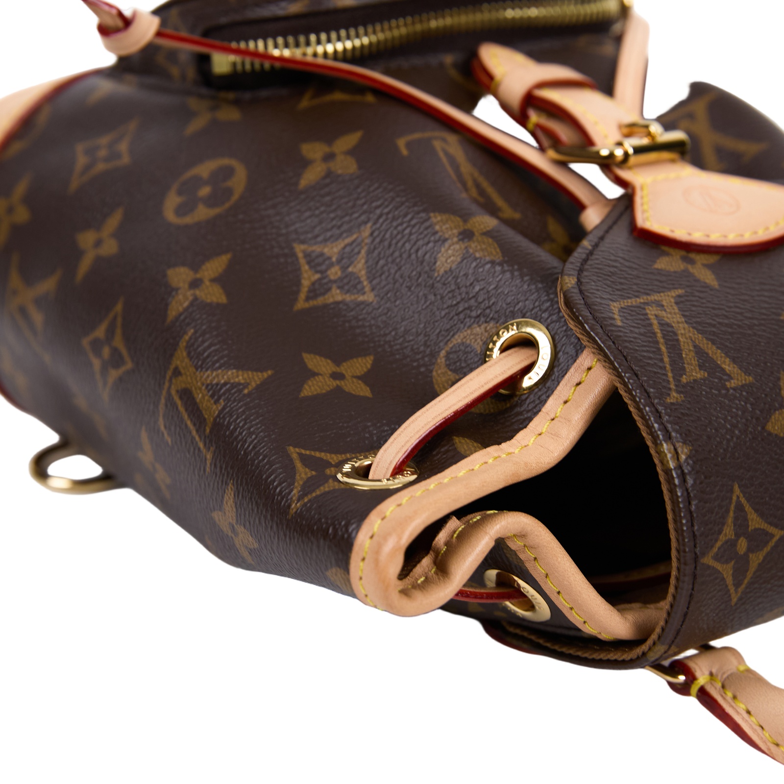 路易威登 LOUIS VUITTON Montsouris Mini 後背包 經典帆布 M11199 晶片款  防塵袋/背帶