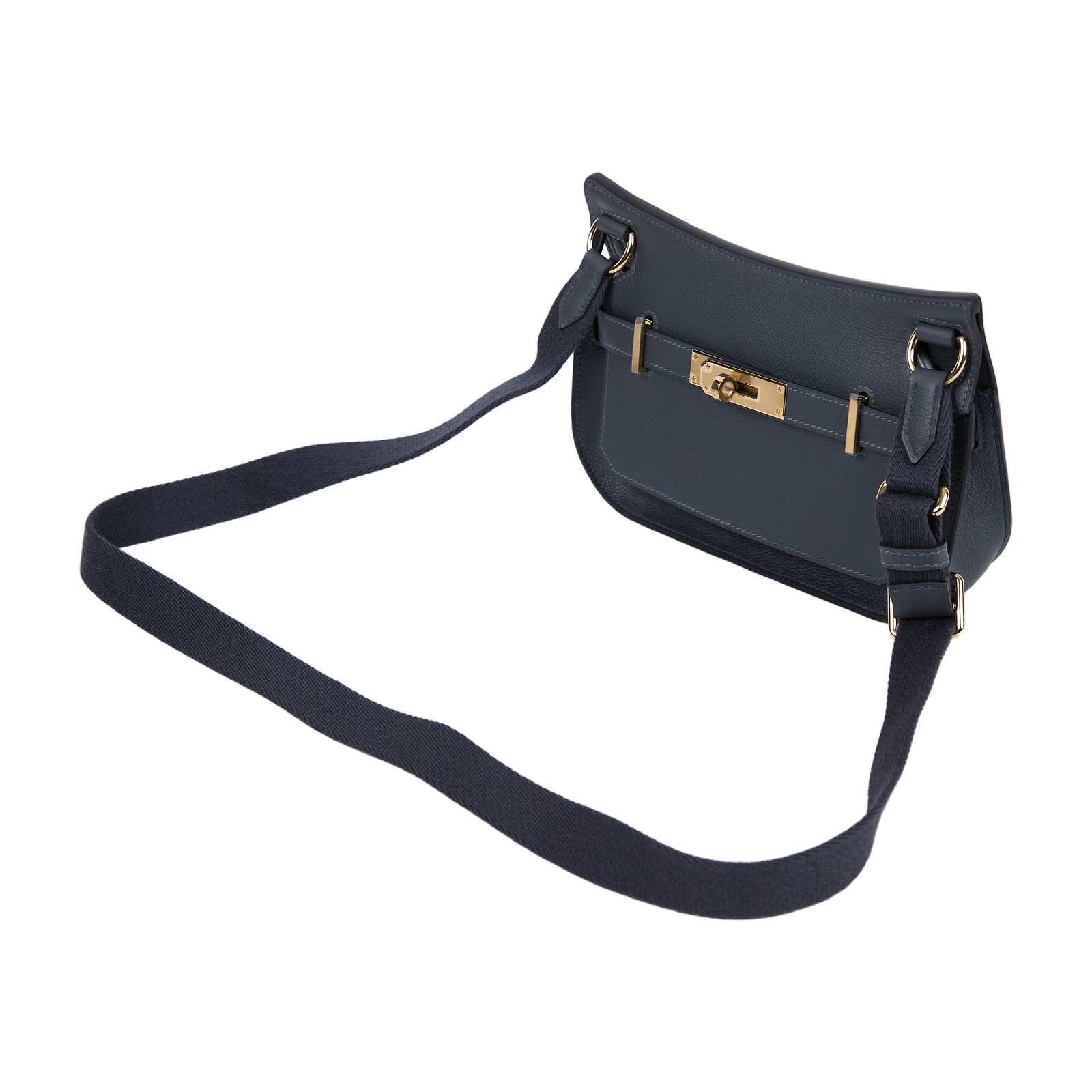 愛馬仕 Hermes Jypsiere 吉普賽包 Mini 霧霾灰色 金五金 H084047CPAT /WICC597  原廠盒子/防塵袋