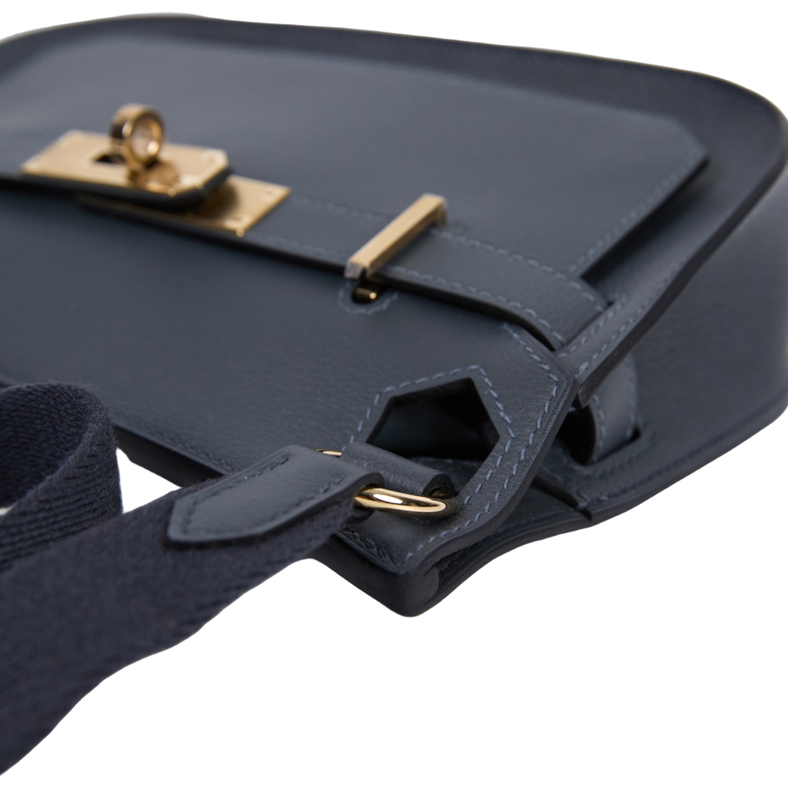愛馬仕 Hermes Jypsiere 吉普賽包 Mini 霧霾灰色 金五金 H084047CPAT /WICC597  原廠盒子/防塵袋