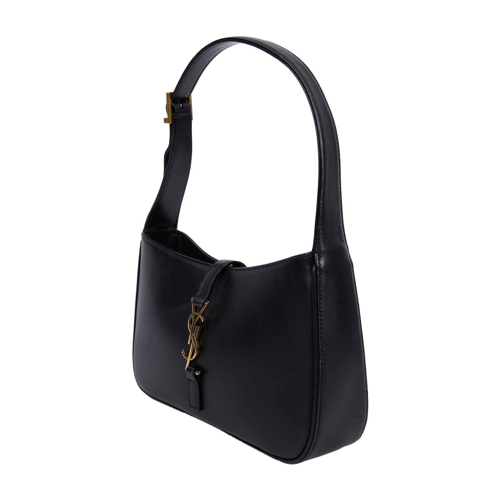 聖羅蘭 YSL SAINT LAURENT LE 5 À 7 滑面皮革 HOBO 手袋 手提包 6572282R20W  原廠盒子/防塵袋