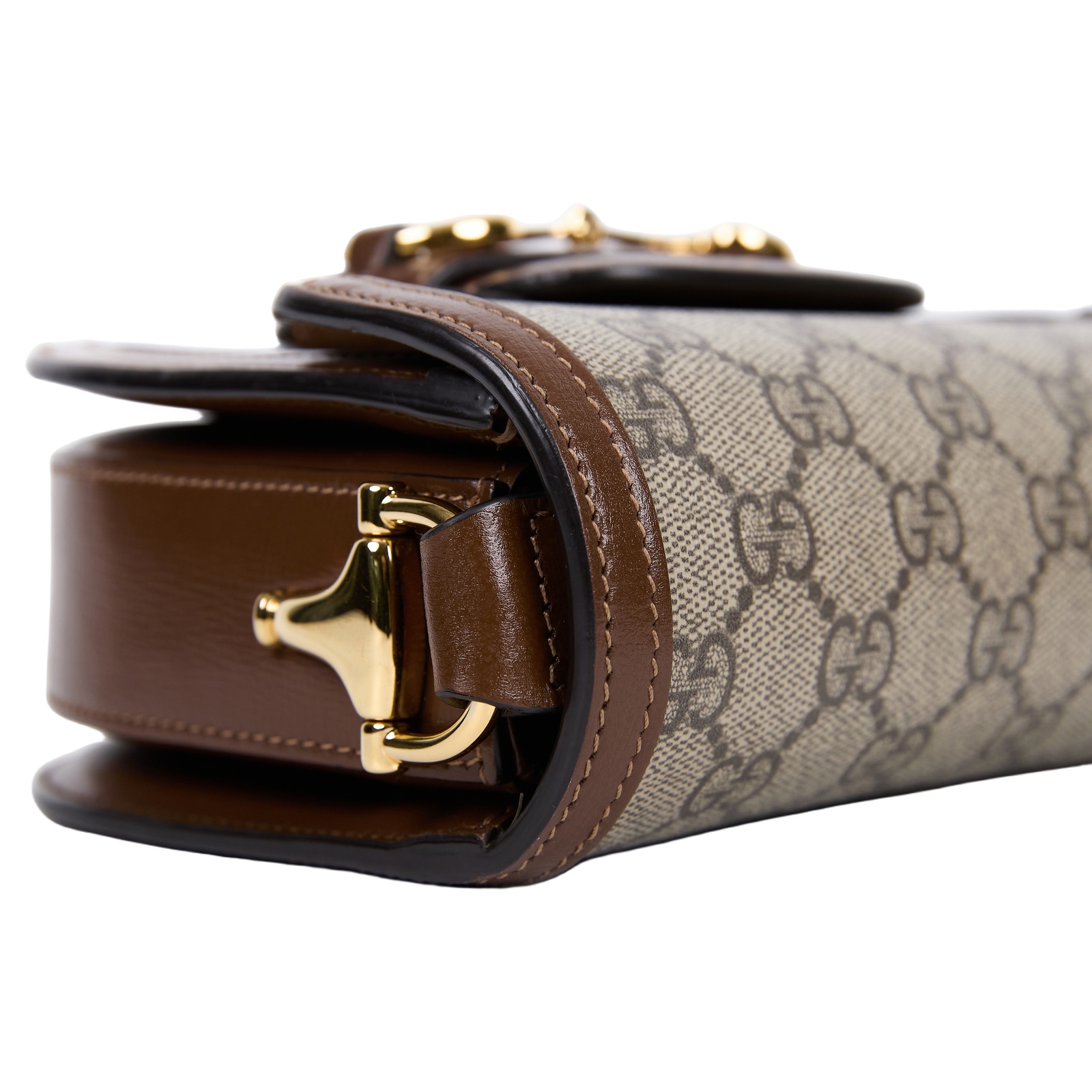 古馳 GUCCI Horsebit 1955 圓形 迷你袋 760191 92TCG 棕GG紋1955馬鞍包 無附屬品