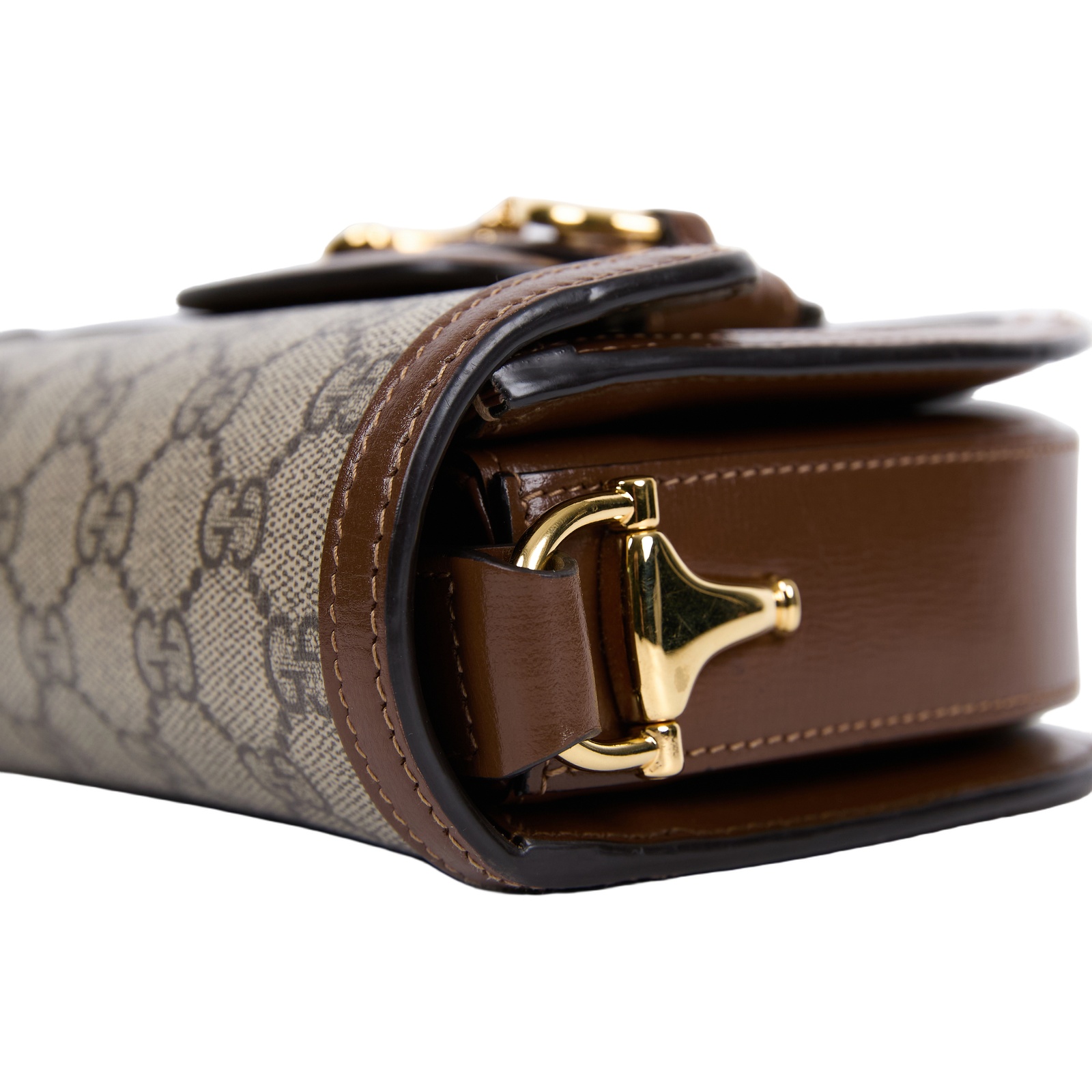 古馳 GUCCI Horsebit 1955 圓形 迷你袋 760191 92TCG 棕GG紋1955馬鞍包 無附屬品