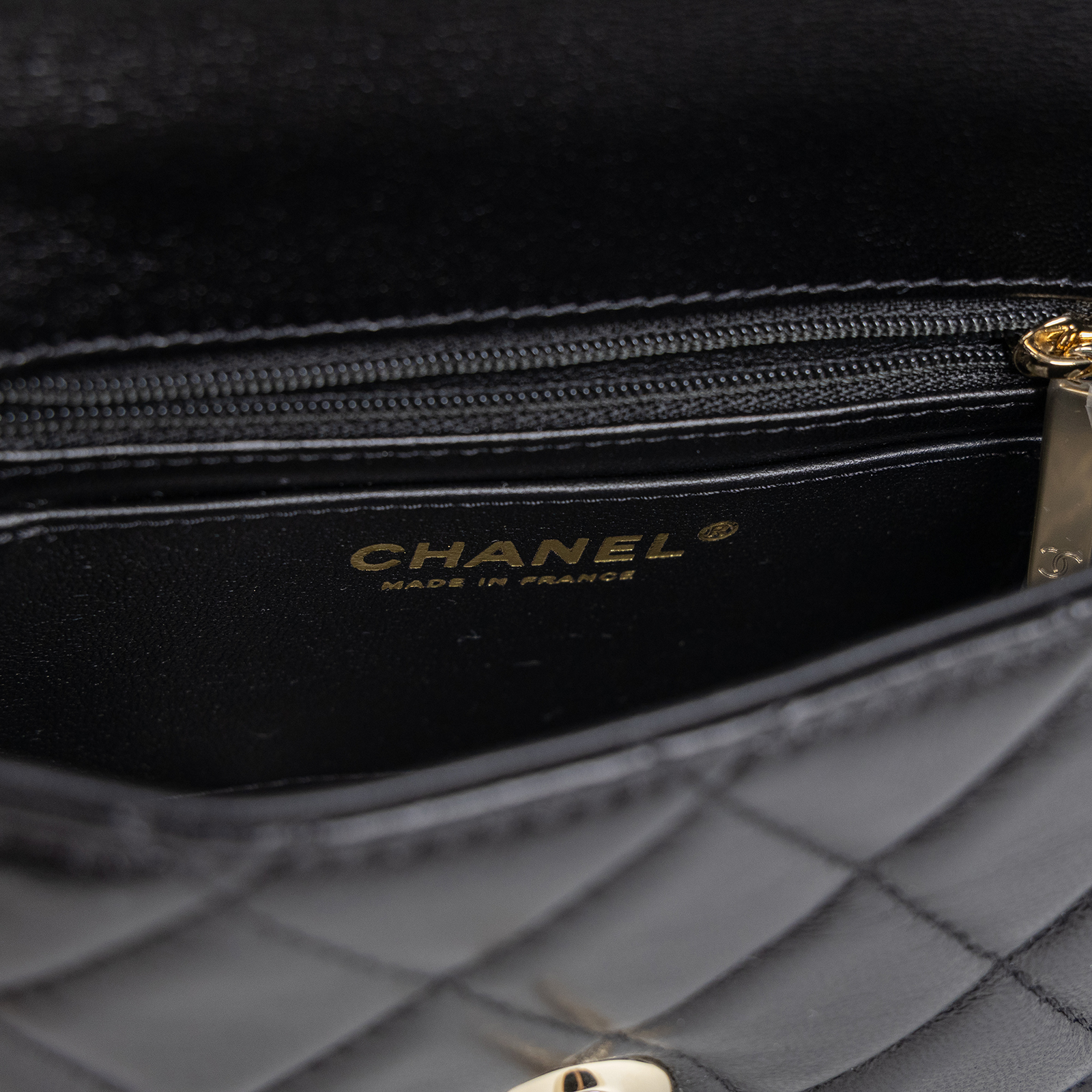 香奈兒 CHANEL CF 口蓋包 手提包 肩背包 斜背包 AS5111 B17706 晶片款 黑金羊手提口蓋煉包 原廠盒子/防塵袋 /韓國購買證明