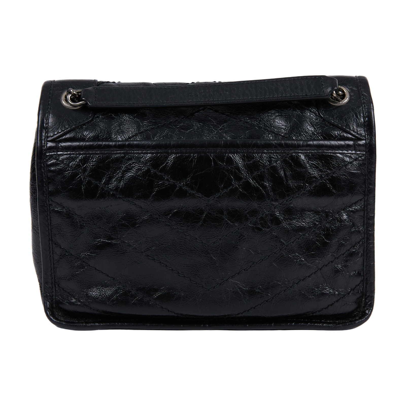 聖羅蘭 YSL SAINT LAURENT Niki 復古小牛皮 Baby 斜背 翻蓋包 5330370EN04 黑NIKI BABY 無附屬品