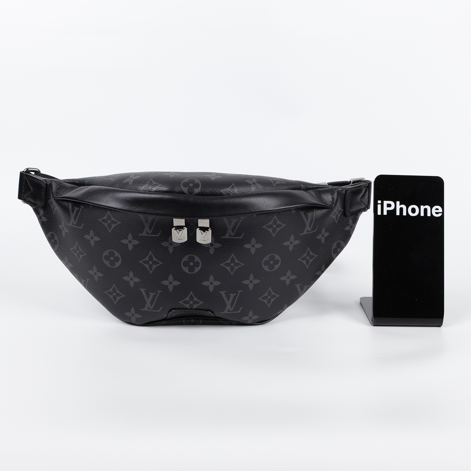 路易威登 LOUIS VUITTON Discovery PM 腰包 Eclipse 黑色 M46035 晶片款  原廠盒子/防塵袋/購買證明