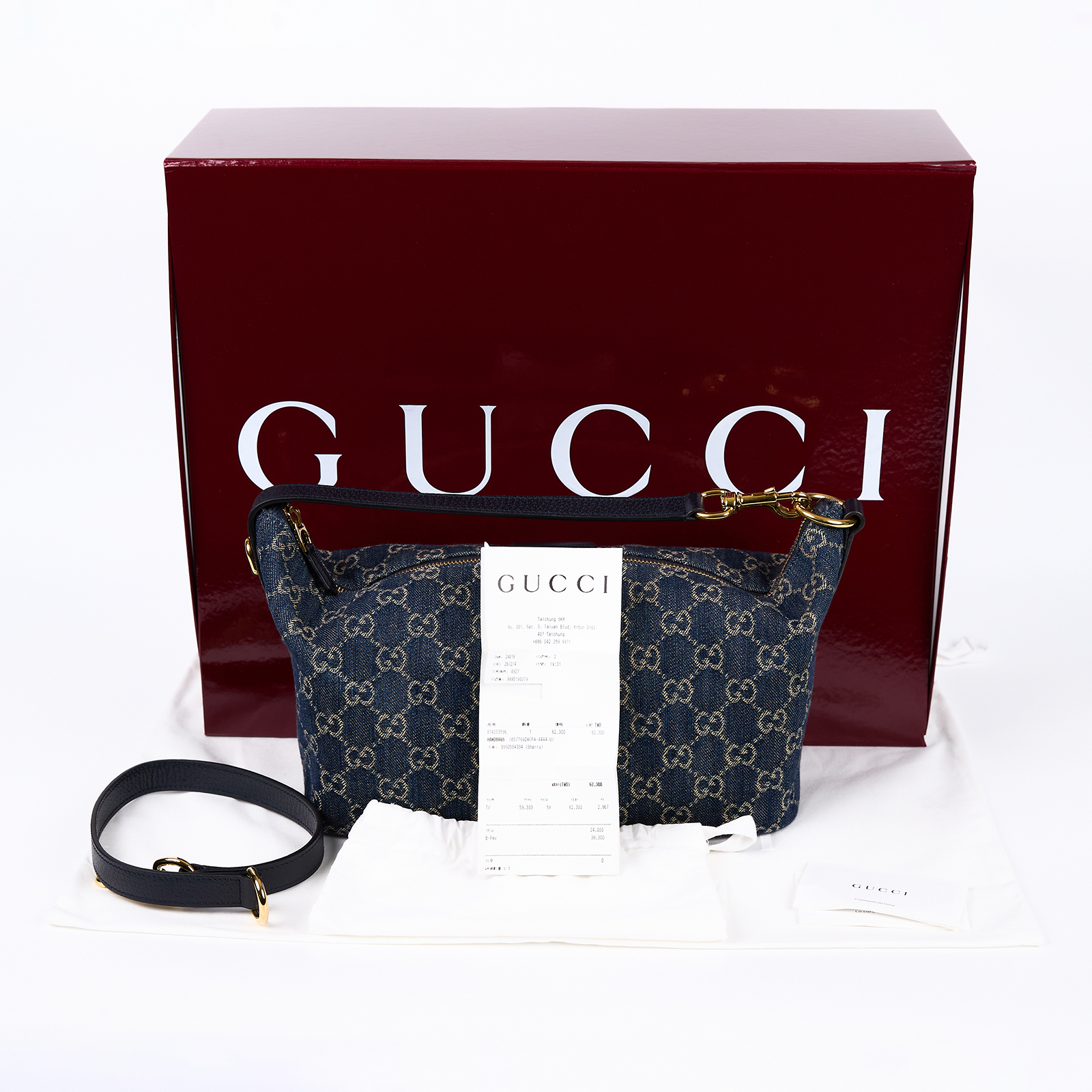 古馳 GUCCI Vanity 中款 化妝包 手提包 肩背包 斜背包 857799 2ACFA  原廠盒子/防塵袋/背帶/購買證明