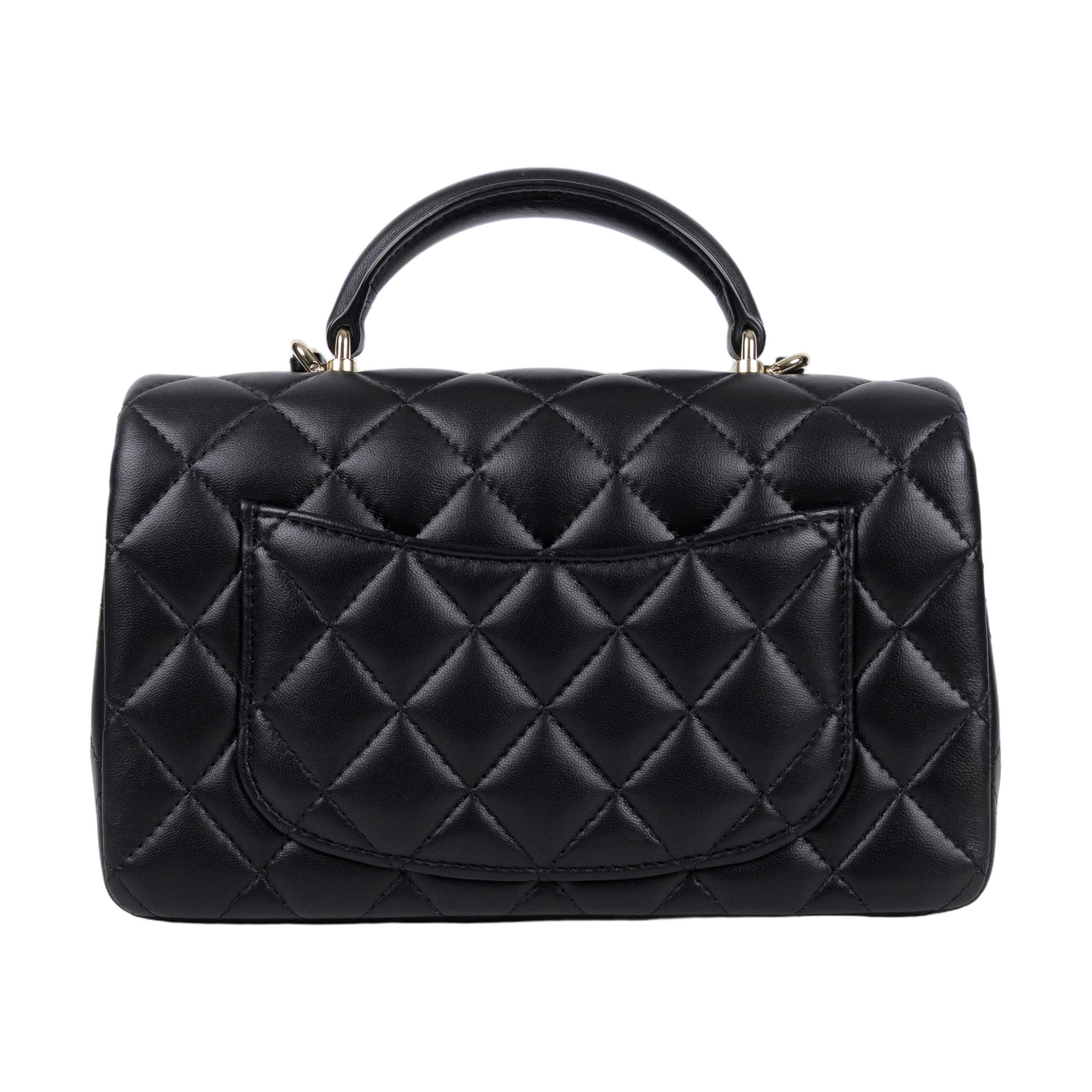 香奈兒 CHANEL Coco 20  Handle 肩背 斜背 迷你 口蓋包 AS2431 晶片款 黑金羊COCO HANDLE 20 原廠盒子/防塵袋