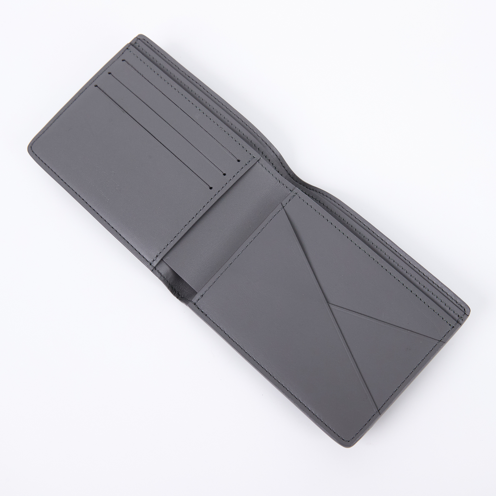 路易威登 LOUIS VUITTON Multiple 錢包 短夾 M81383 晶片款 灰牛皮壓花Multiple短夾 無附屬品