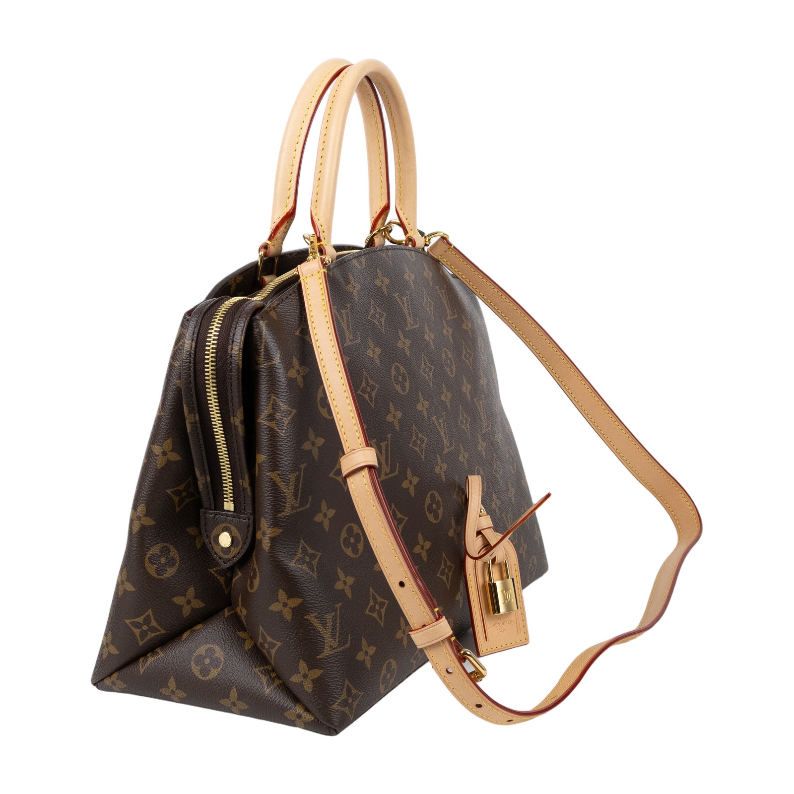 路易威登 LOUIS VUITTON Grand Palais 經典帆布 手提包 肩背包 斜背包 M45898 晶片款  防塵袋/背帶/吊牌/鎖頭/購買證明