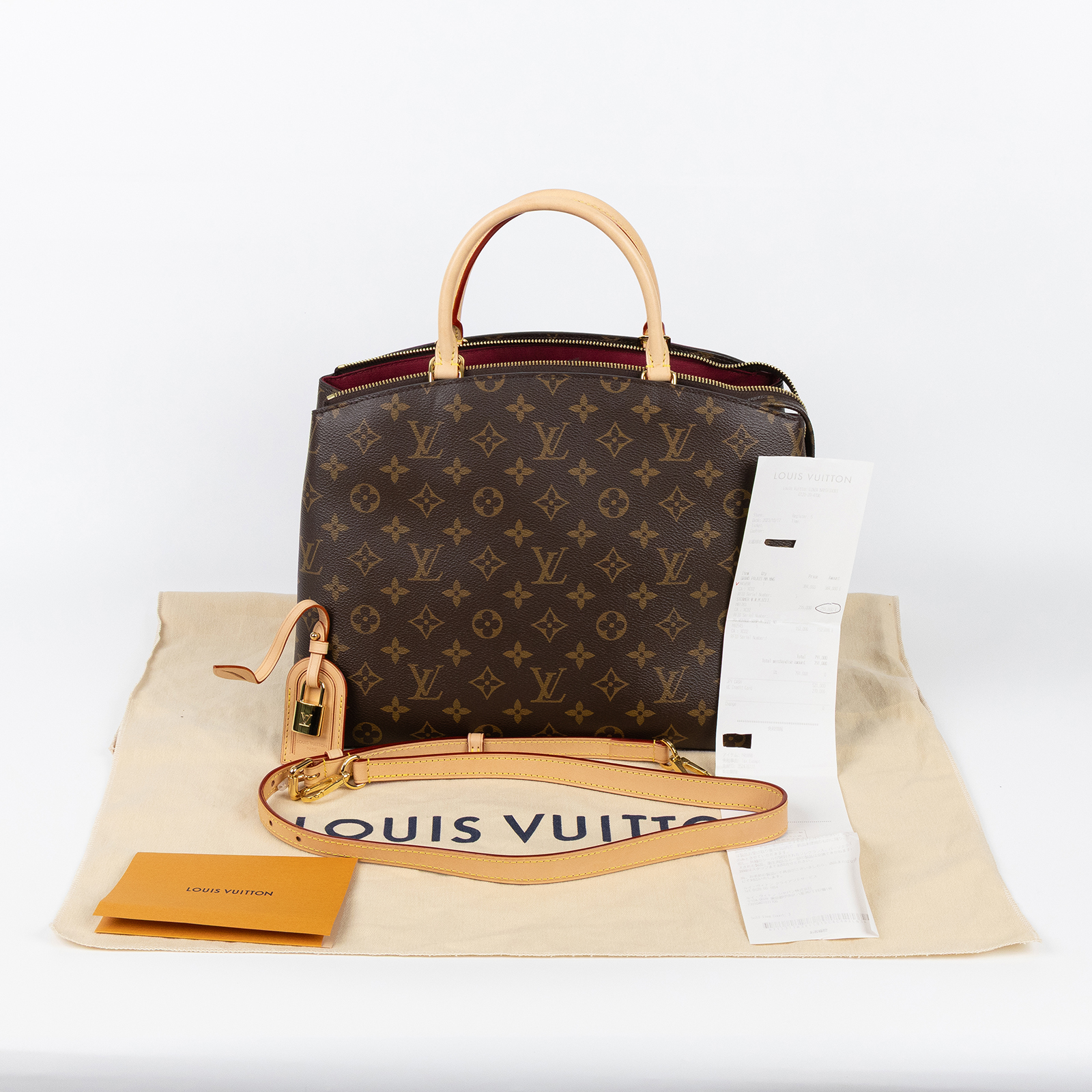 路易威登 LOUIS VUITTON Grand Palais 經典帆布 手提包 肩背包 斜背包 M45898 晶片款  防塵袋/背帶/吊牌/鎖頭/購買證明