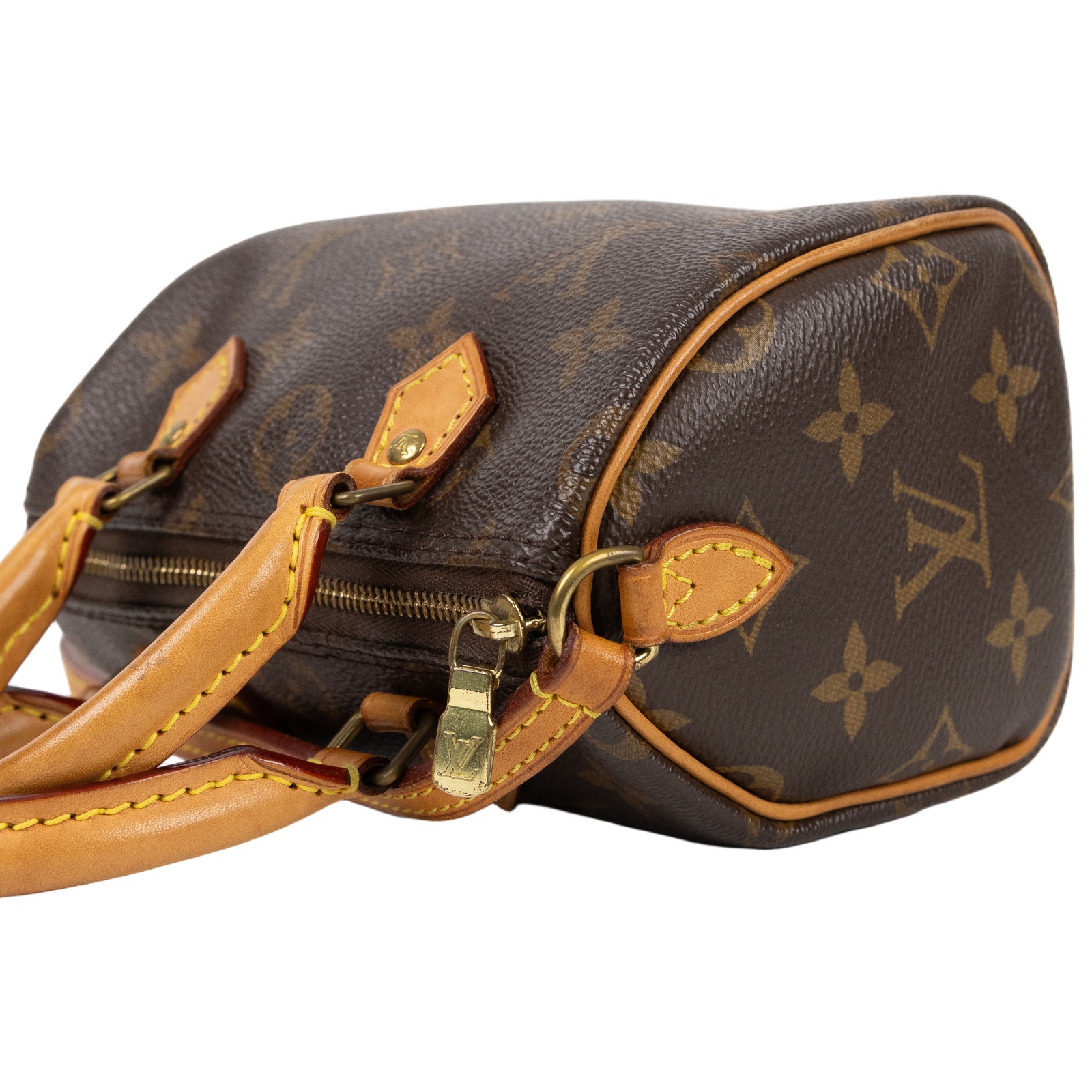路易威登 LOUIS VUITTON Nano Speedy 經典帆布 手提 斜背 波士頓包 M61252 原花NANO SPEEDY 舊版 無附屬品