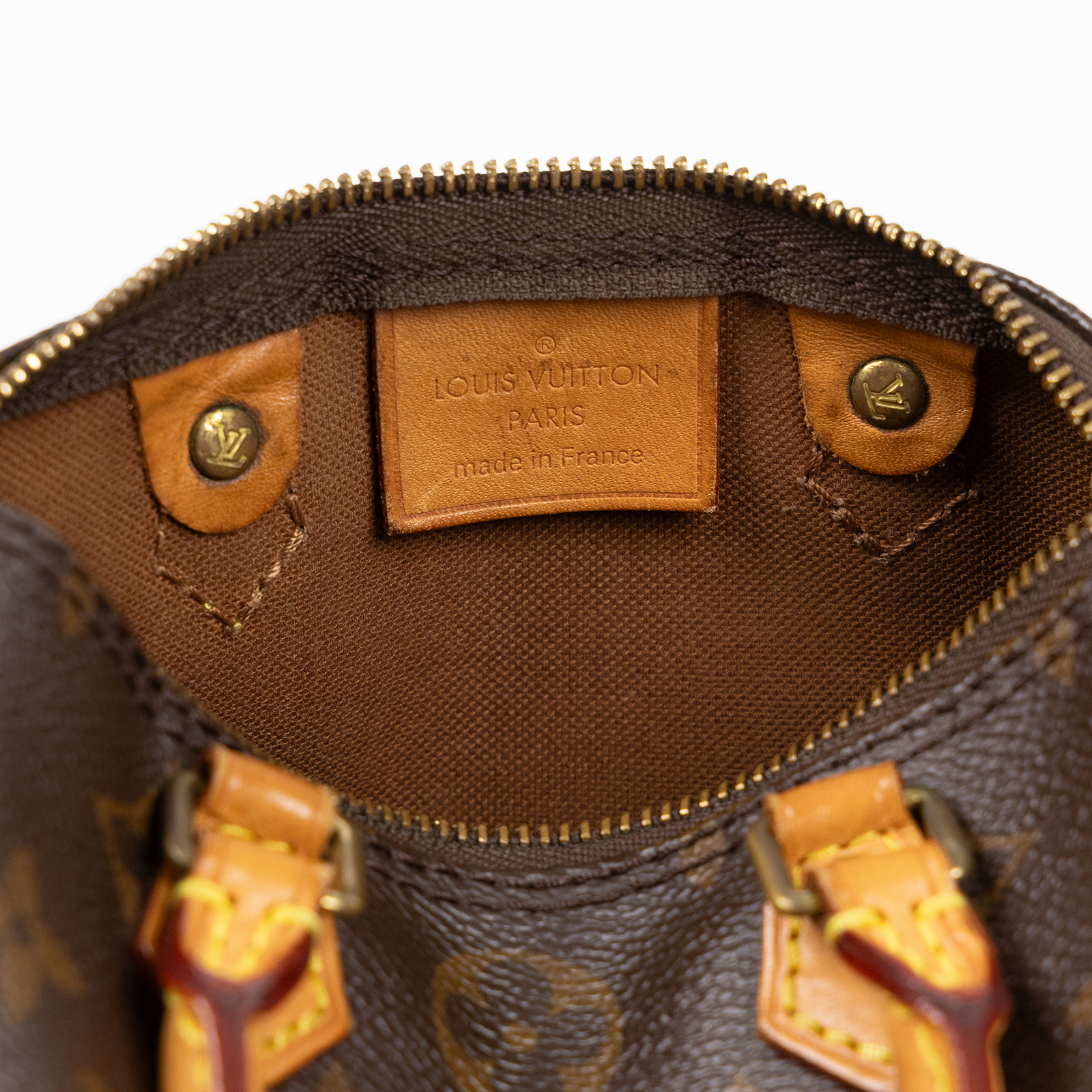 路易威登 LOUIS VUITTON Nano Speedy 經典帆布 手提 斜背 波士頓包 M61252 原花NANO SPEEDY 舊版 無附屬品