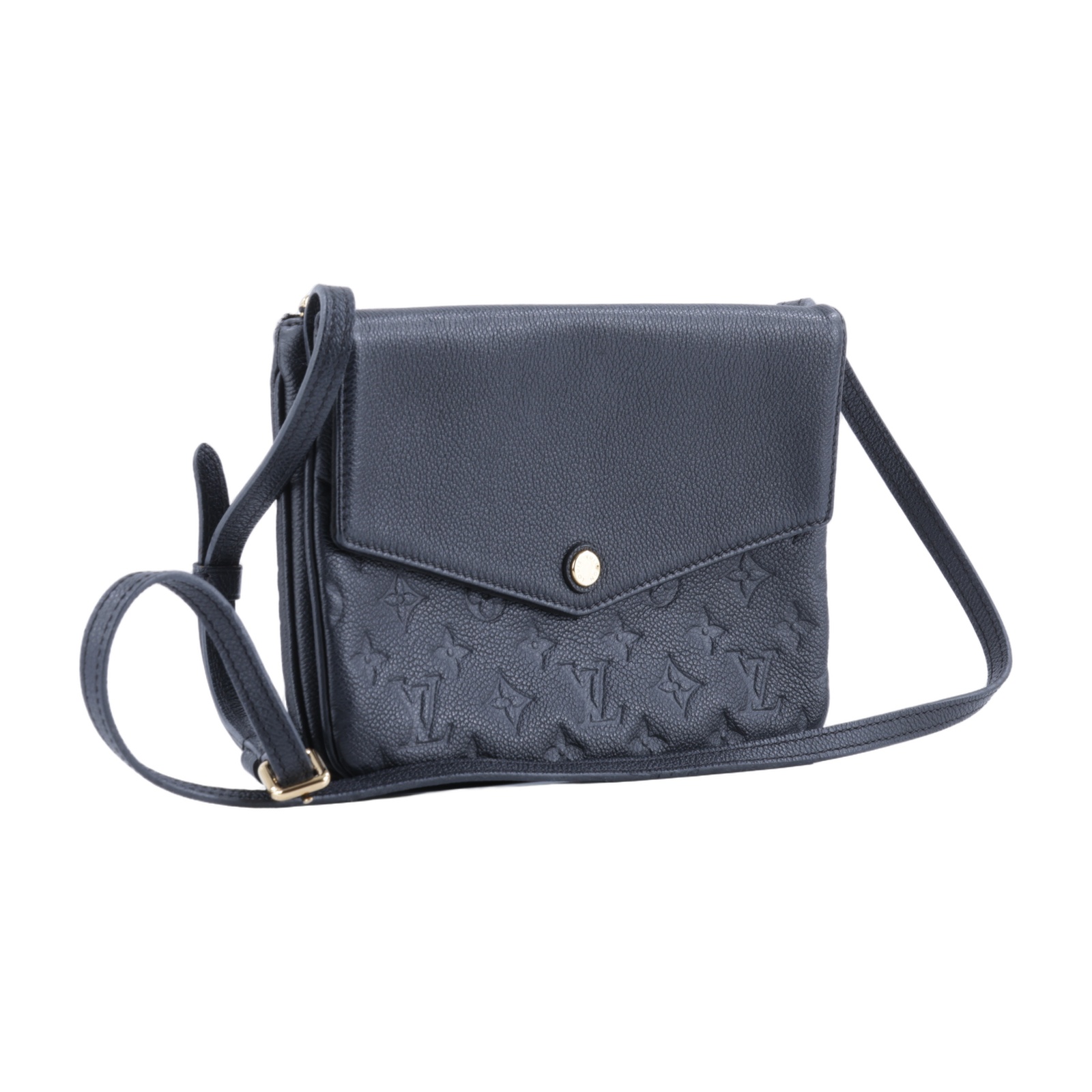 路易威登 LOUIS VUITTON Twice 肩背包 斜背包 M50258 黑壓紋TWICE肩背包 防塵袋