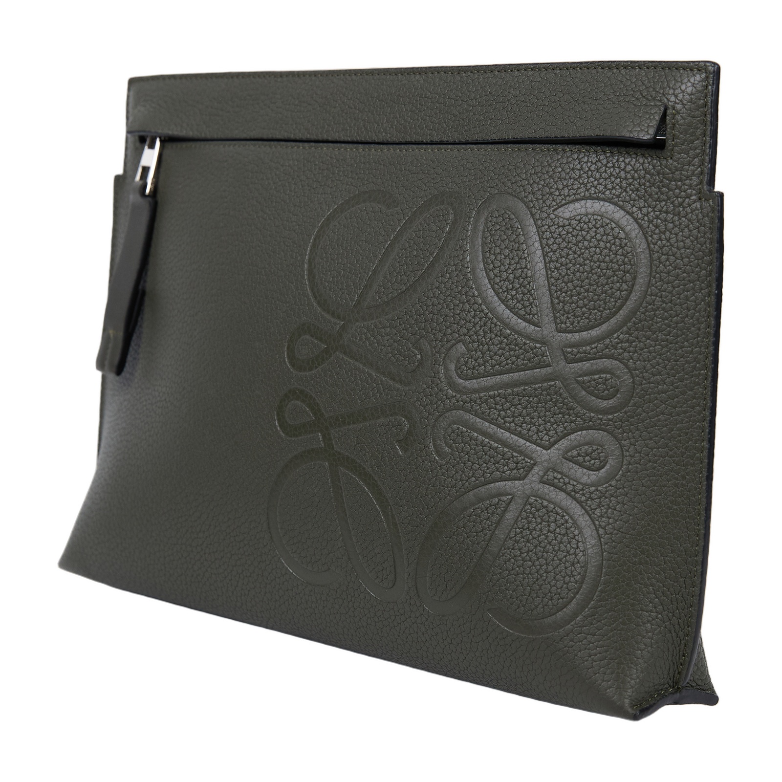 羅意威 LOEWE Anagram T Pouch 手拿包 C500W05X01 軍綠手拿包 防塵袋