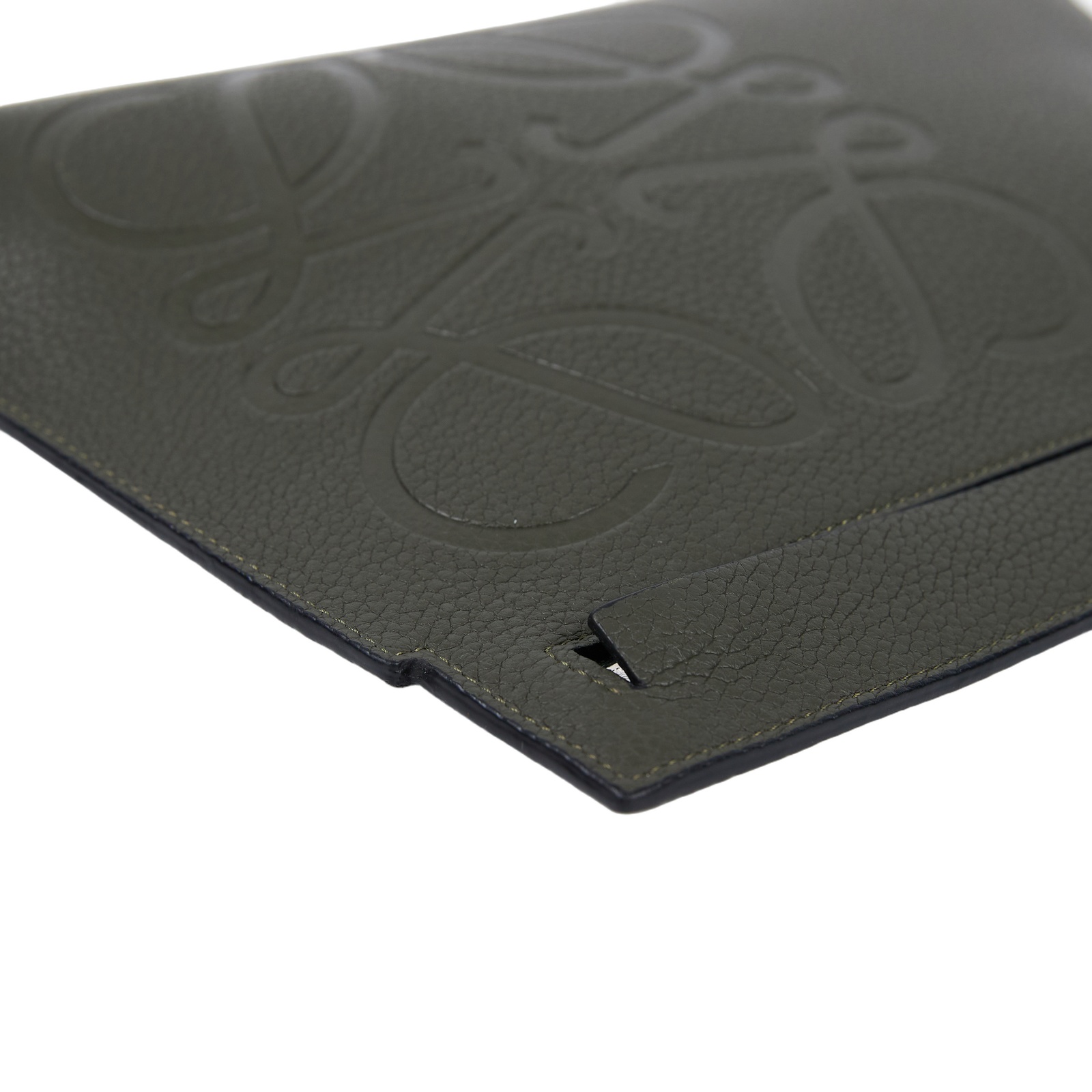羅意威 LOEWE Anagram T Pouch 手拿包 C500W05X01 軍綠手拿包 防塵袋