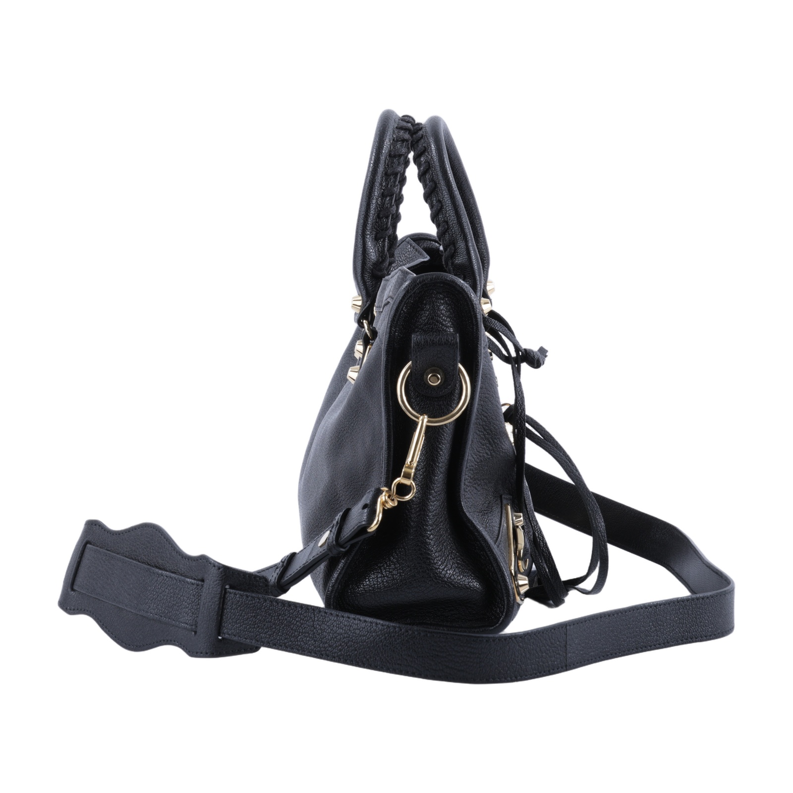 巴黎世家 BALENCIAGA Classic Metallic Edge City S 機車包 432831AQ41N  背帶/鏡子