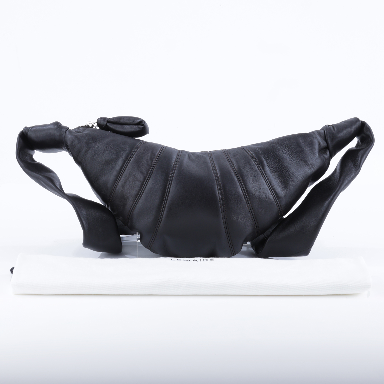 勒梅爾 LEMAIRE Small Croissant 可頌包 BG0003 LL095 深棕色可頌包SMALL 防塵袋