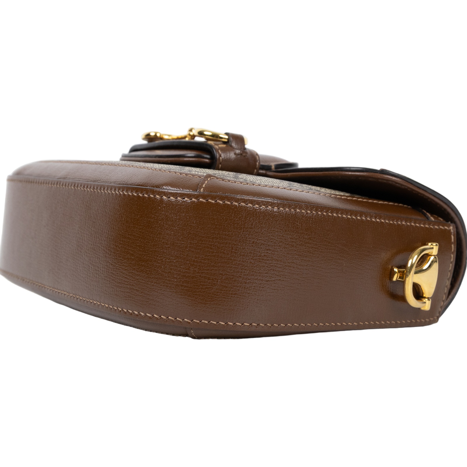 古馳 GUCCI Horsebit 1955 迷你 馬鞍包 658574 HUHHG 棕1955 MINI 原廠盒子/防塵袋/背帶2