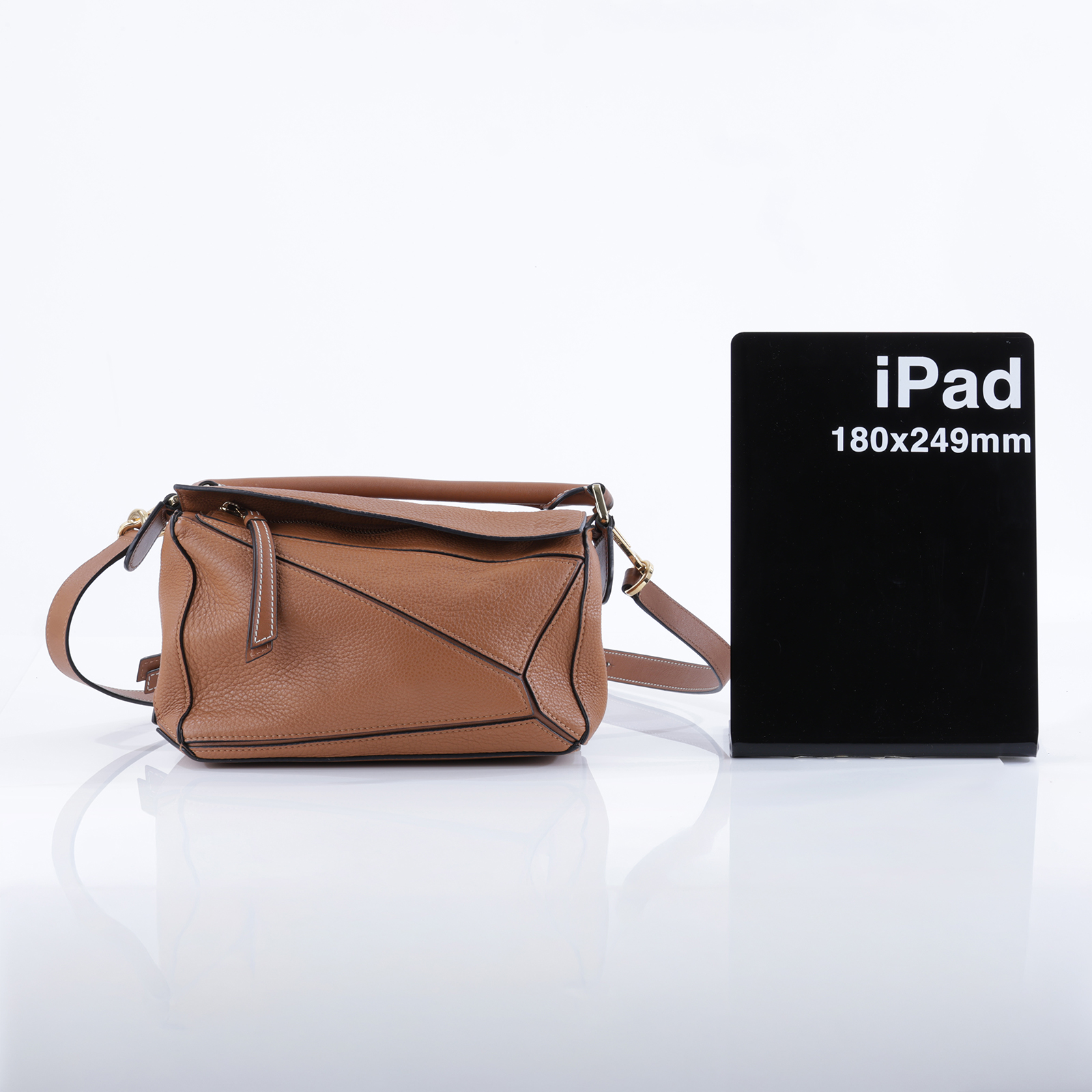 羅意威 LOEWE Small Puzzle bag 斜背包 A510S21X67 焦糖PUZZLE SMALL 背帶
