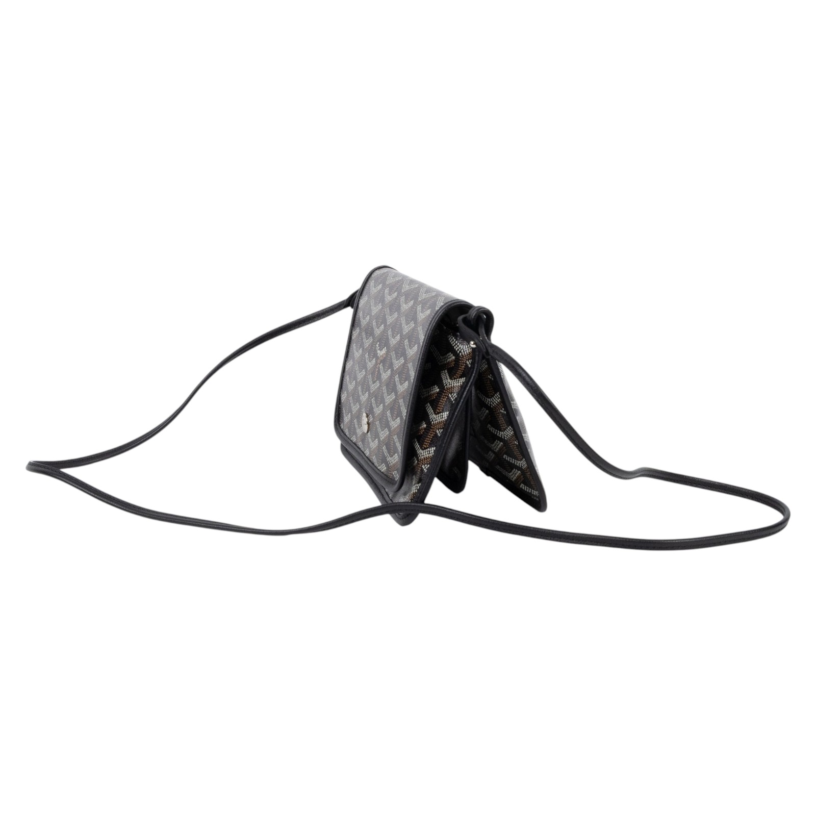 高雅德 GOYARD Plumet Pocket Wallet 肩背 隨身錢包 PLUMETPMLTY 黑PLUMET POCKET 防塵袋2/購買證明/免稅單