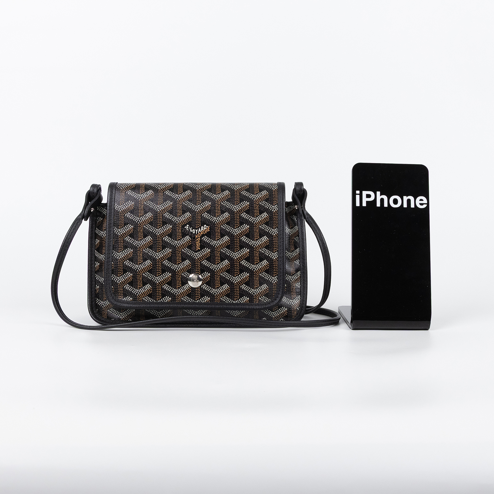 高雅德 GOYARD Plumet Pocket Wallet 肩背 隨身錢包 PLUMETPMLTY 黑PLUMET POCKET 防塵袋2/購買證明/免稅單