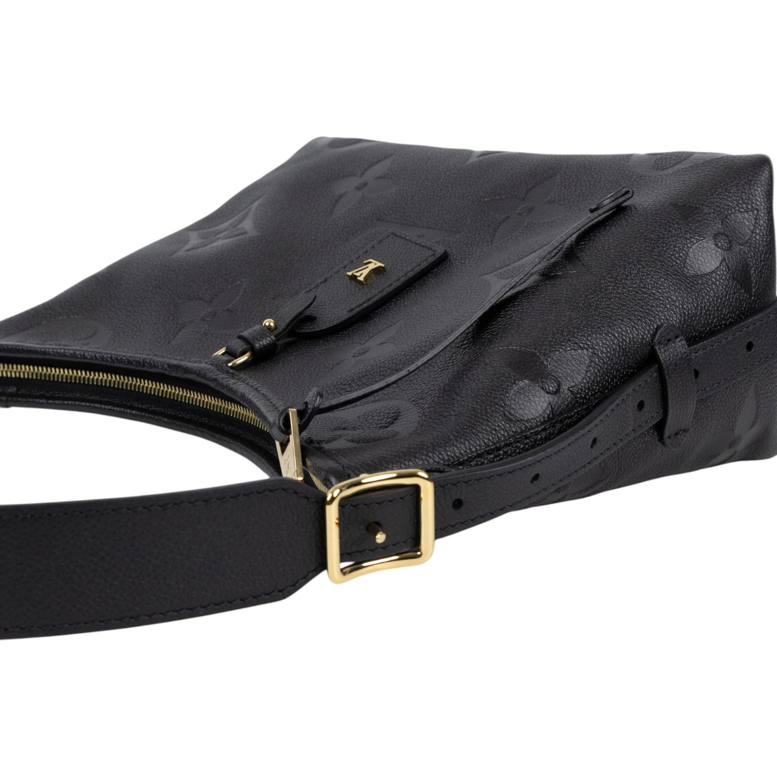 路易威登 LOUIS VUITTON CarryAll PM  黑色 牛皮 肩背包 M46288 晶片款  原廠盒子/防塵袋/內袋/背帶