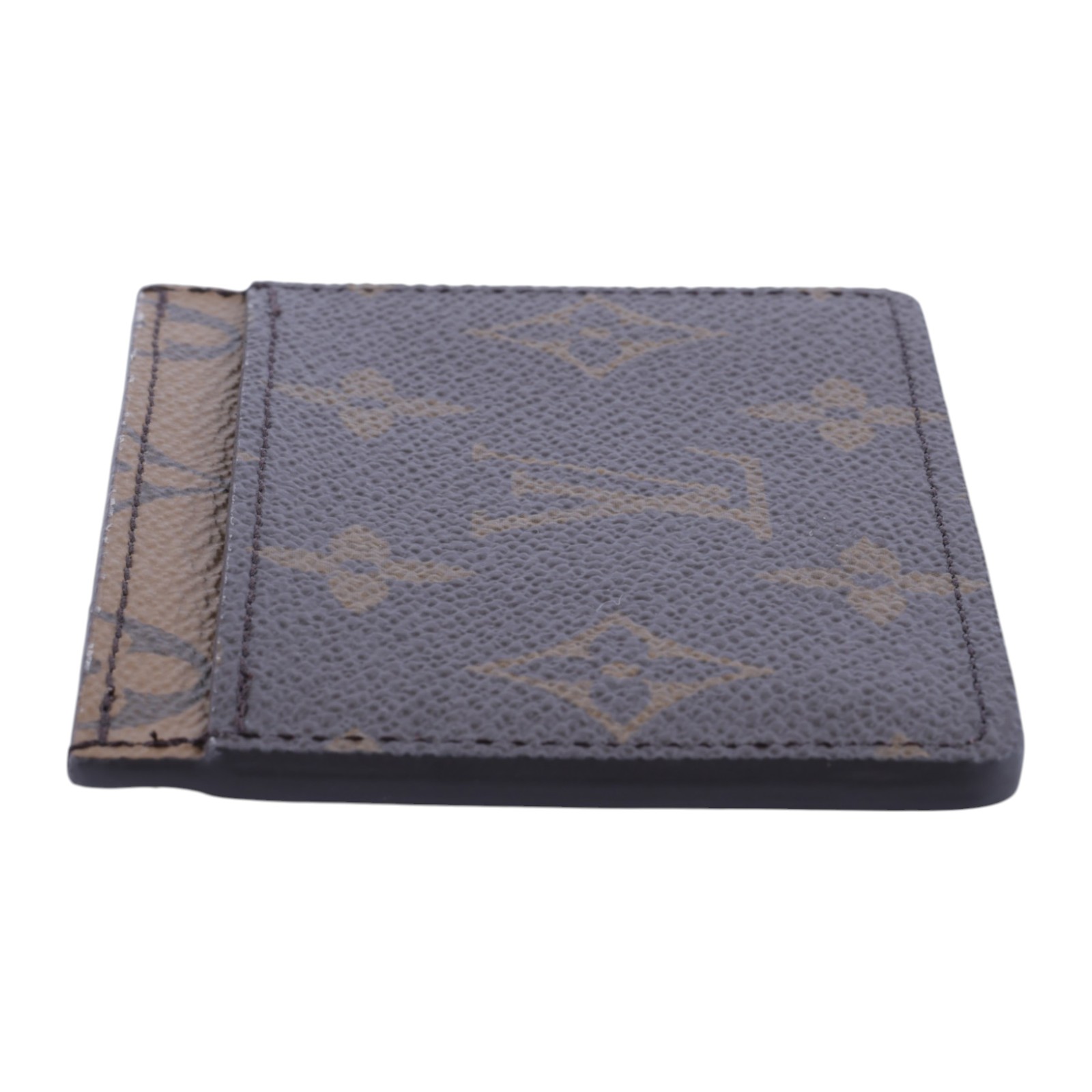 路易威登 LOUIS VUITTON 卡片套 卡夾 Monogram帆布 M69161 晶片款 原花雙色卡夾 原廠盒子/防塵袋