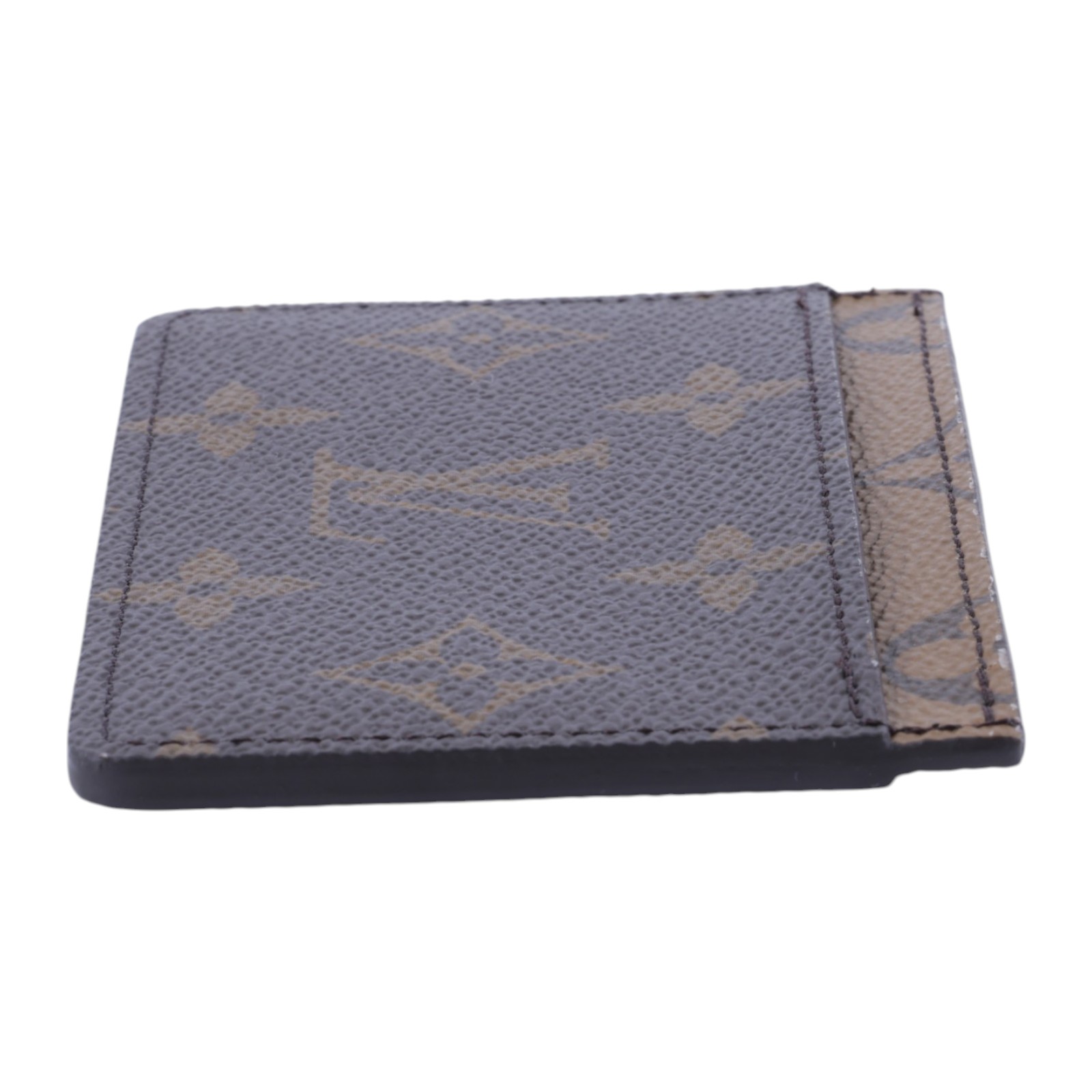 路易威登 LOUIS VUITTON 卡片套 卡夾 Monogram帆布 M69161 晶片款 原花雙色卡夾 原廠盒子/防塵袋
