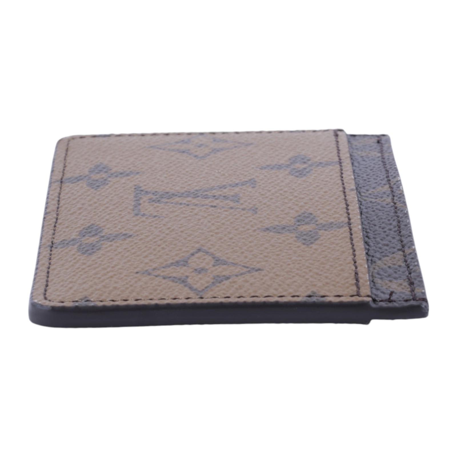 路易威登 LOUIS VUITTON 卡片套 卡夾 Monogram帆布 M69161 晶片款 原花雙色卡夾 原廠盒子/防塵袋