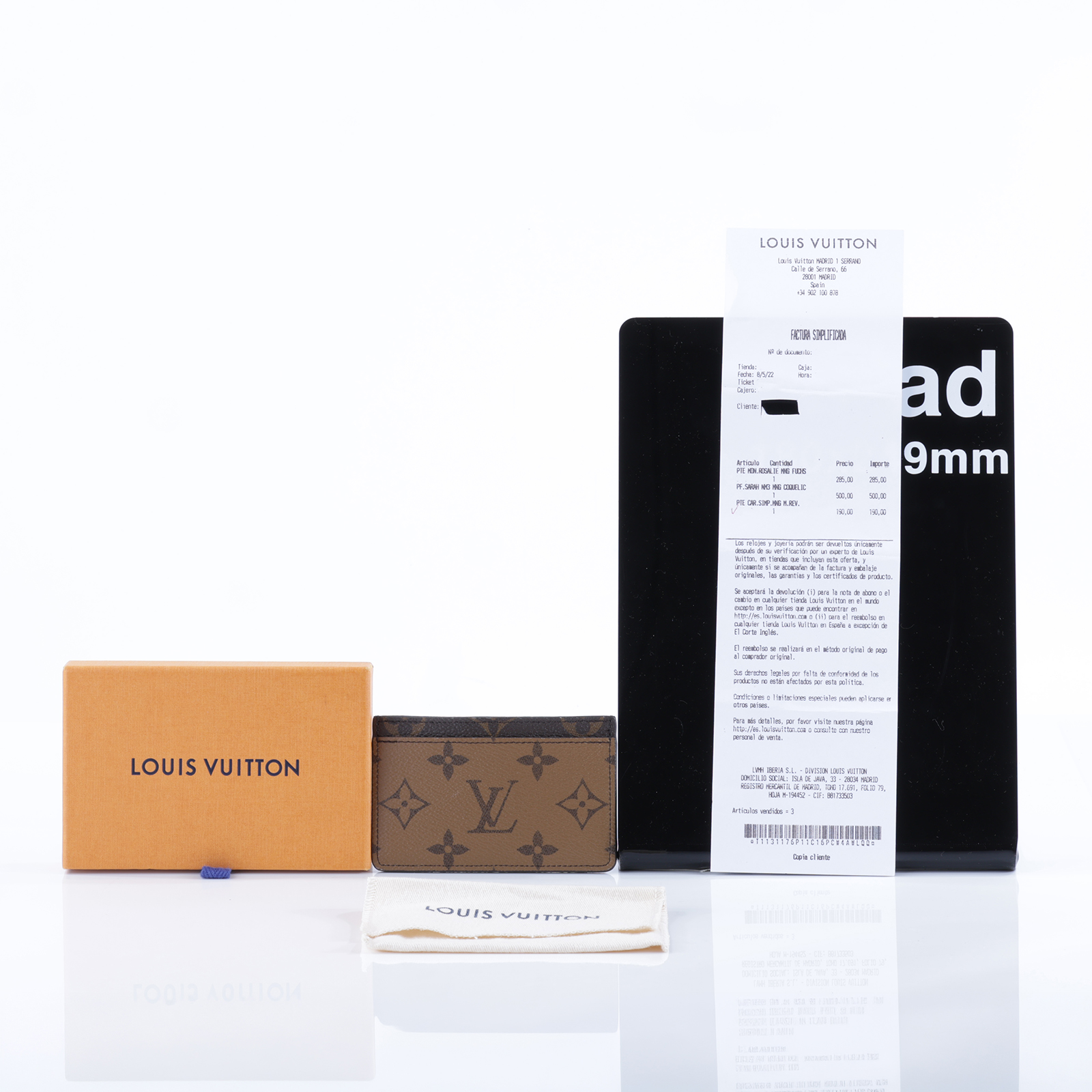 路易威登 LOUIS VUITTON 卡片套 卡夾 Monogram帆布 M69161 晶片款 原花雙色卡夾 原廠盒子/防塵袋