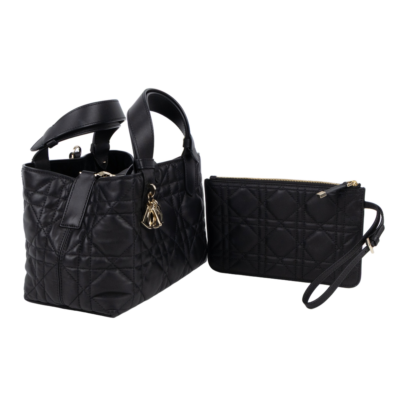 迪奧 CHRISTIAN DIOR Dior Toujours 小型 手提袋 小牛皮 M2822OSHJ  原廠盒子/防塵袋/內袋/保證卡