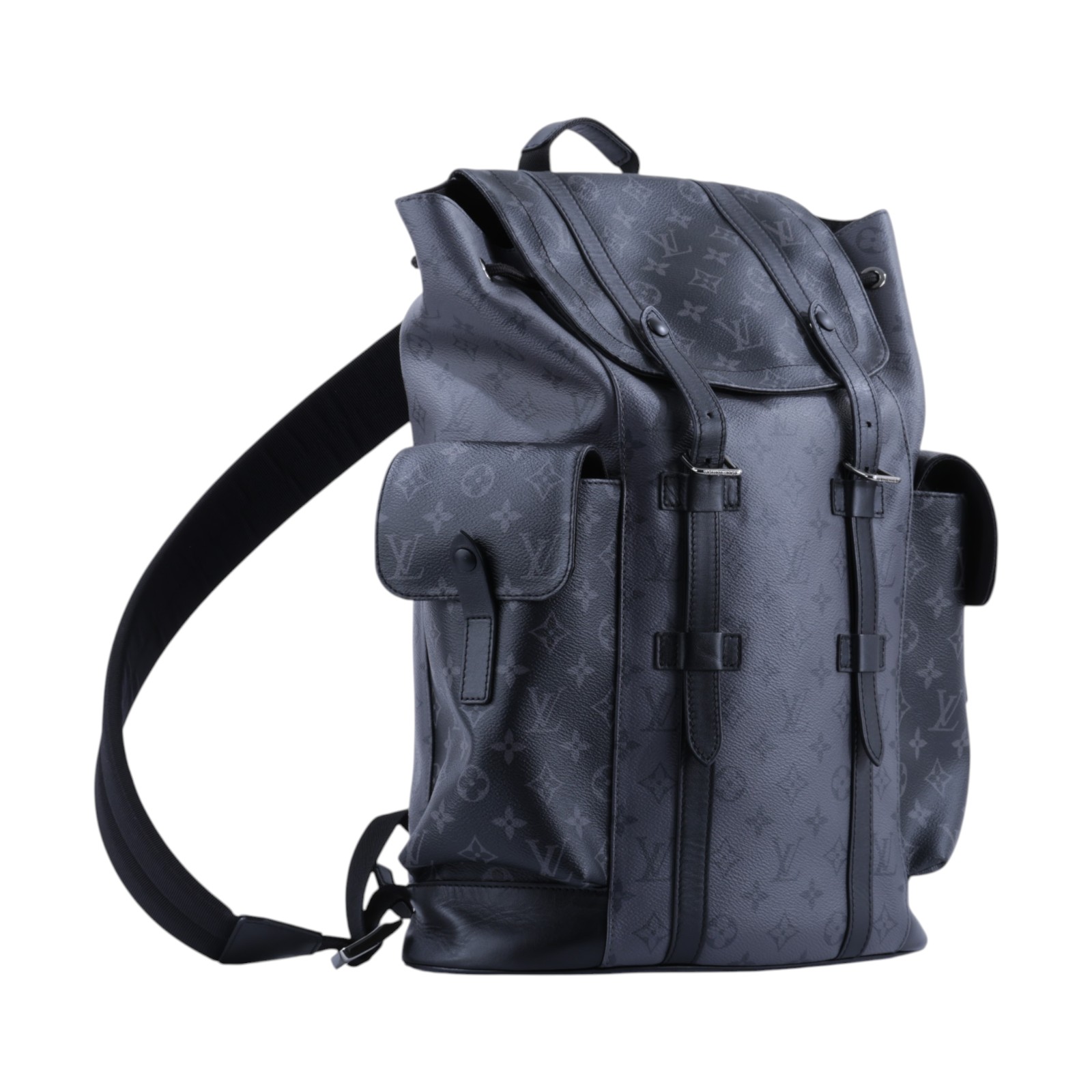 路易威登 LOUIS VUITTON Christopher MM 後背包 M45419 晶片款 黑原花Christopher MM 後背包 無附屬品
