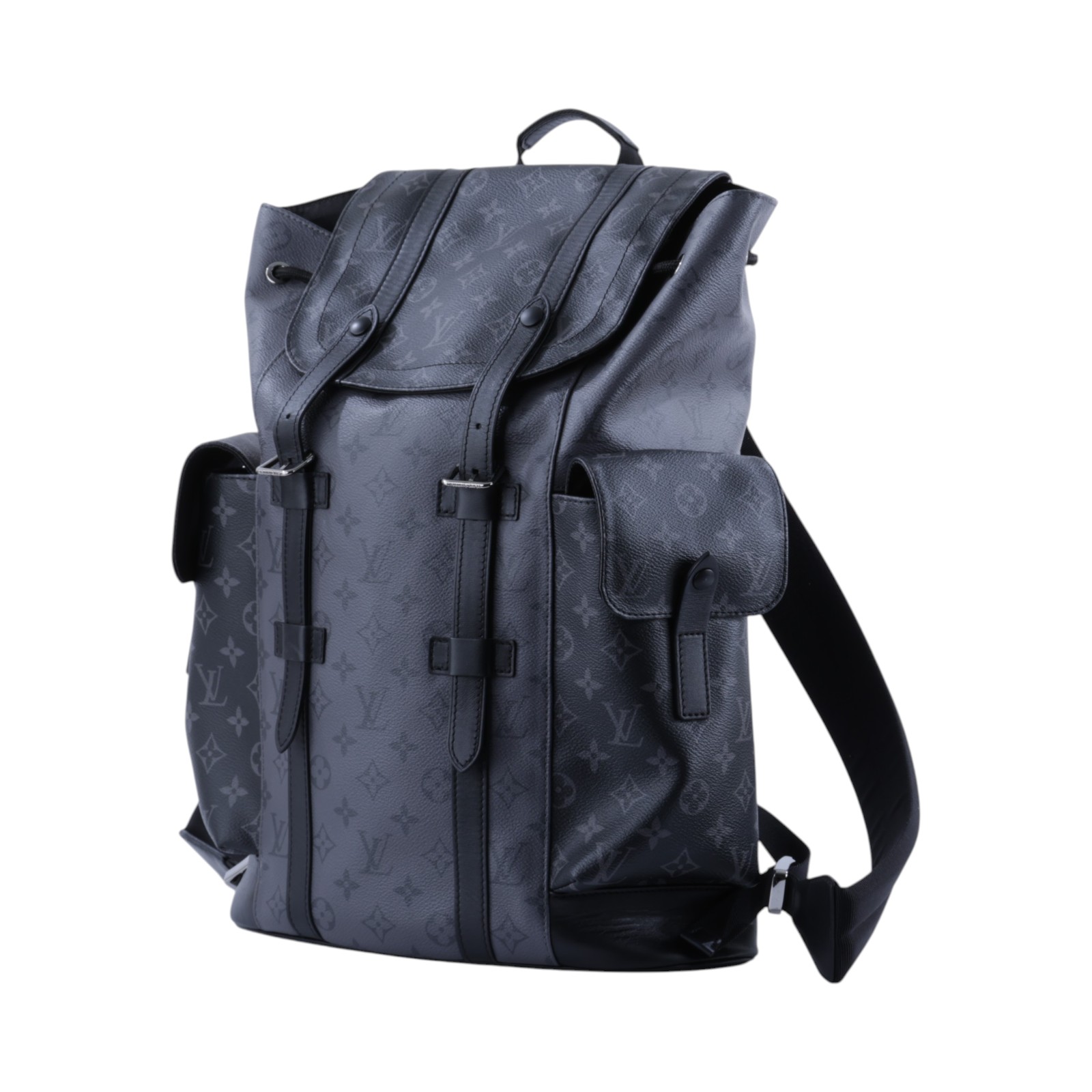 路易威登 LOUIS VUITTON Christopher MM 後背包 M45419 晶片款 黑原花Christopher MM 後背包 無附屬品