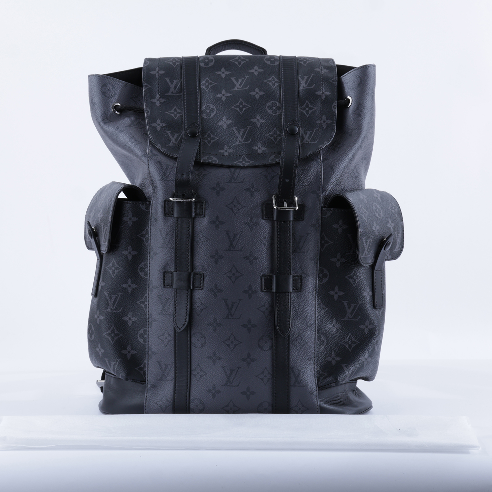 路易威登 LOUIS VUITTON Christopher MM 後背包 M45419 晶片款 黑原花Christopher MM 後背包 無附屬品