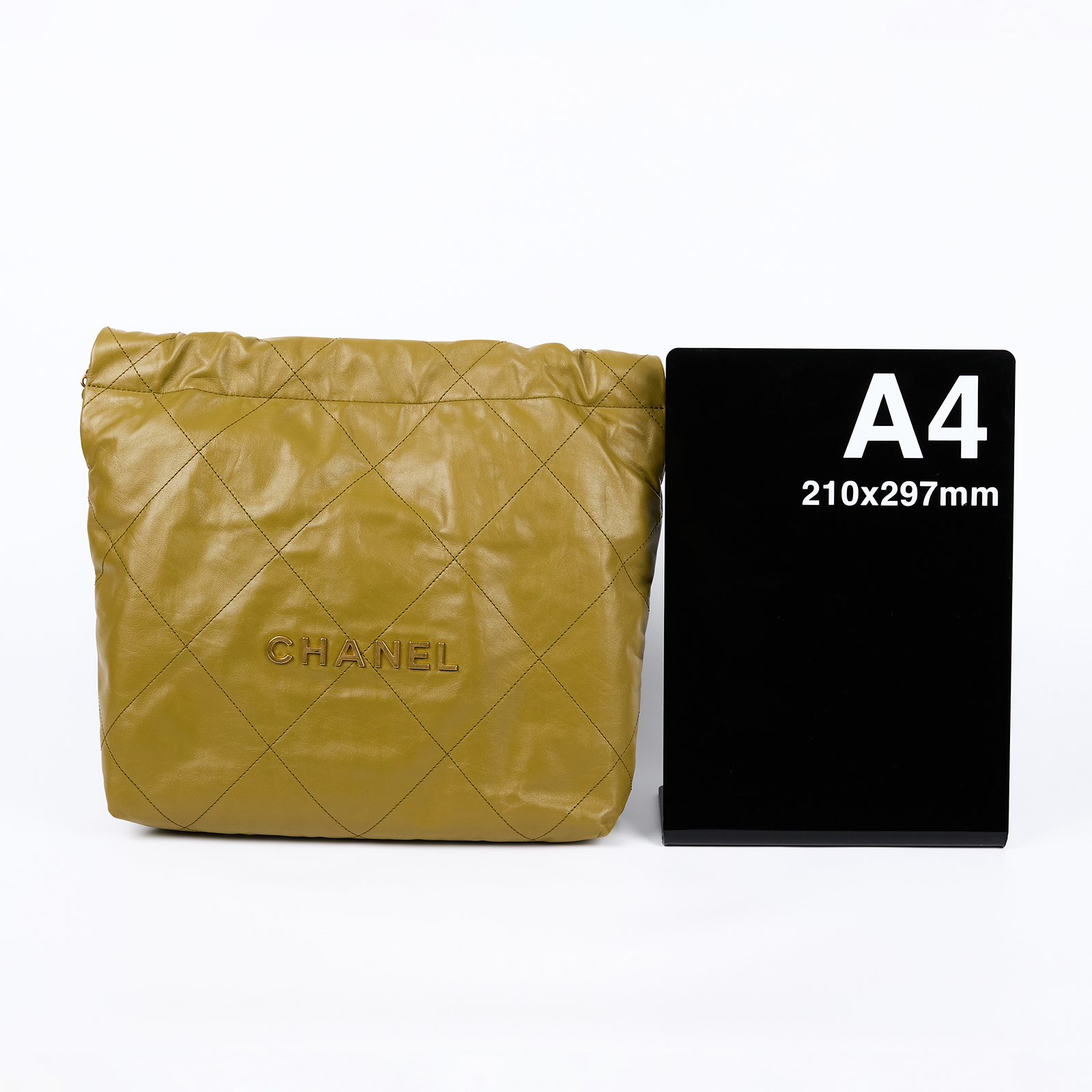 香奈兒 CHANEL 22 小型 流浪包 肩背包 AS3260 晶片款 草綠金22BAG 小號 原廠盒子/防塵袋/內袋