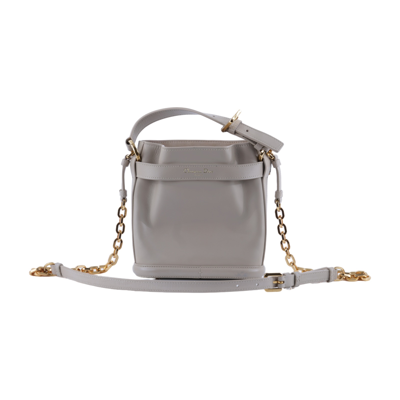 迪奧 CHRISTIAN DIOR Cest Dior 水桶包 M2272UBHA 奶茶CEST SMALL水桶包 無附屬品
