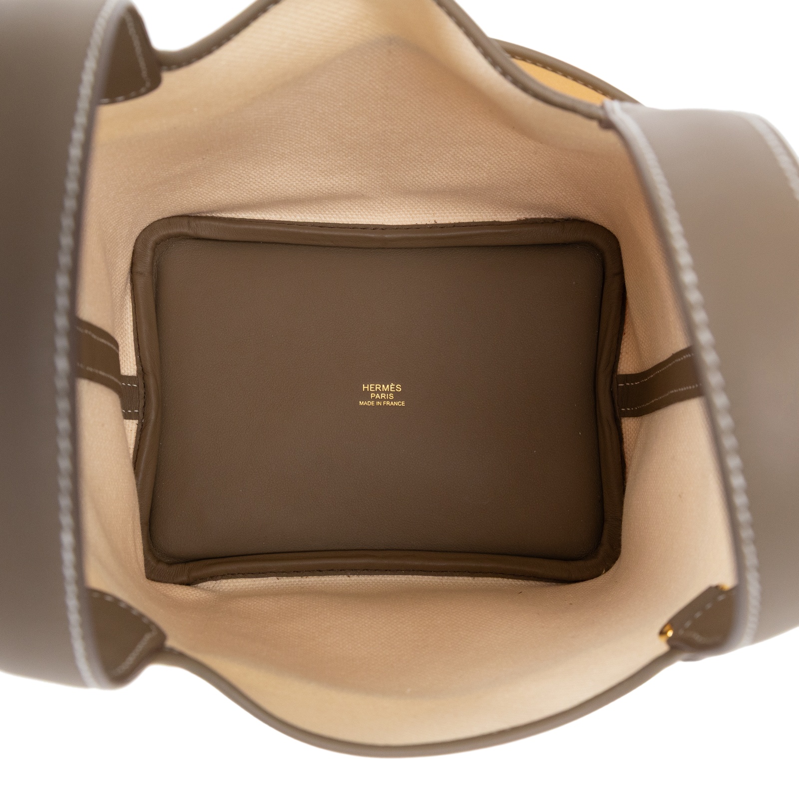 愛馬仕 Hermes Picotin Lock 18 菜籃子包 金色五金 米色 大象灰色 H083189CCAX K MI 003 IA  鎖組
