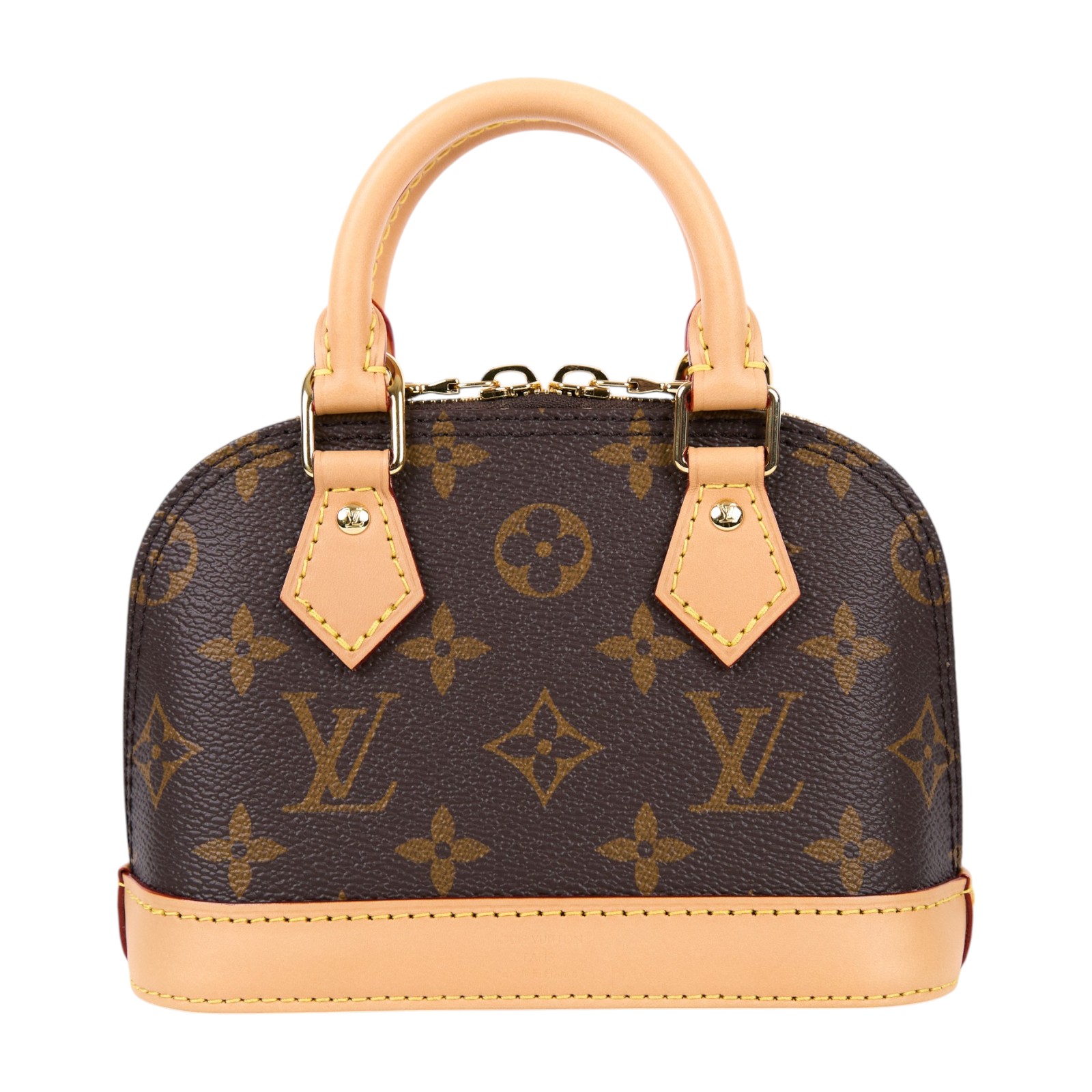 路易威登 LOUIS VUITTON Nano Alma 貝殼包 經典帆布 M82717 晶片款 原花Nano Alma 原廠盒子/防塵袋/背帶/購買證明