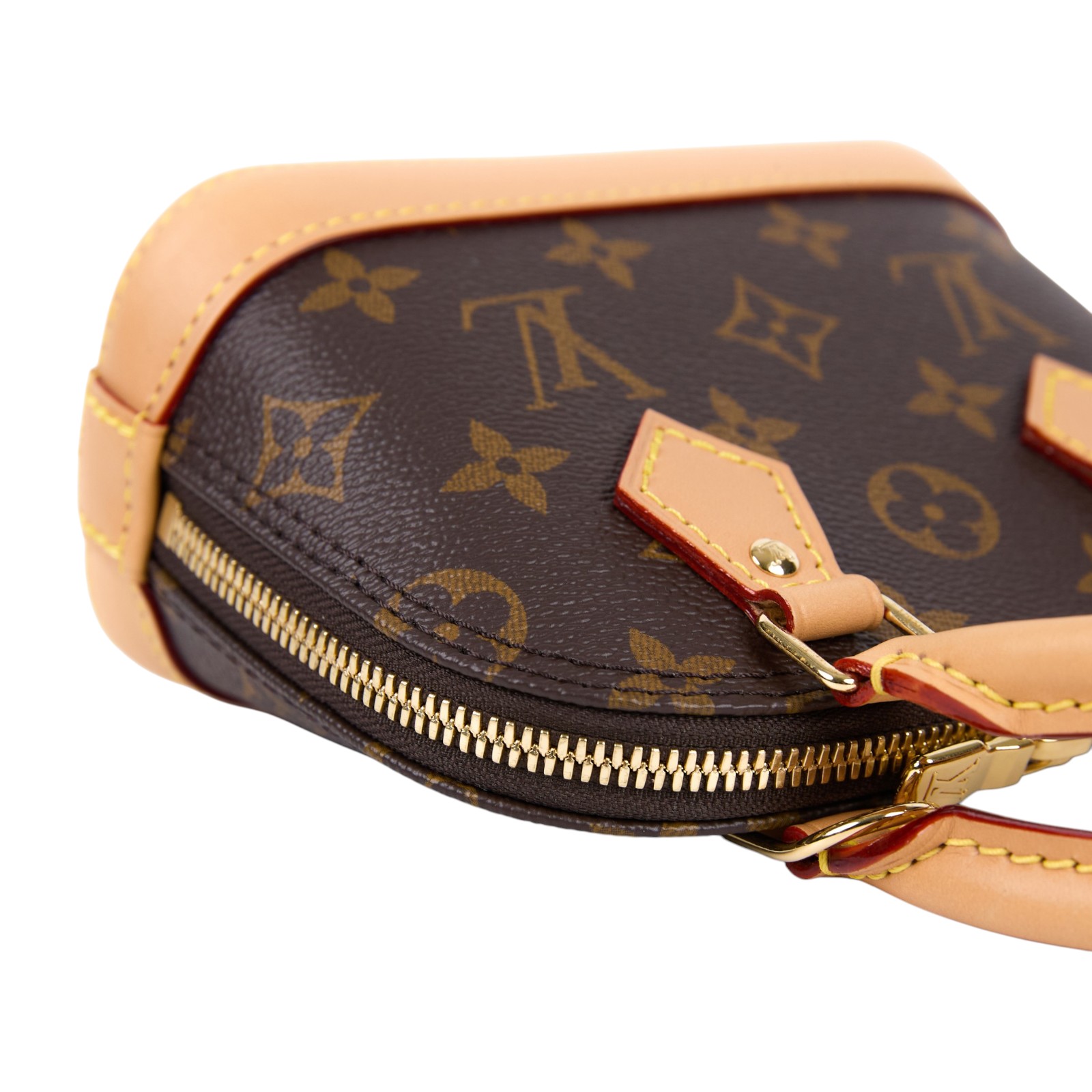 路易威登 LOUIS VUITTON Nano Alma 貝殼包 經典帆布 M82717 晶片款 原花Nano Alma 原廠盒子/防塵袋/背帶/購買證明