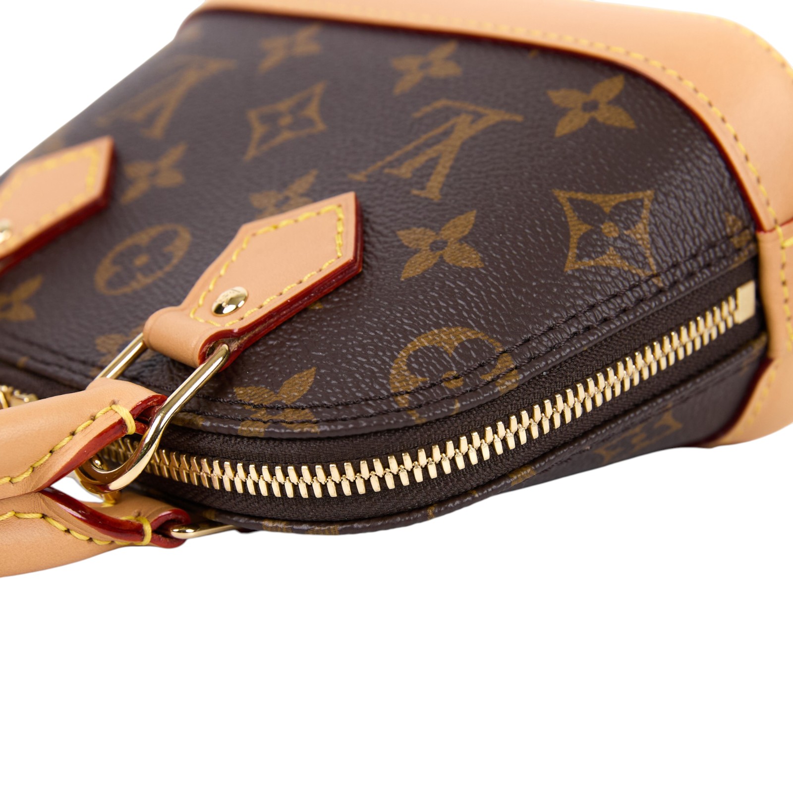 路易威登 LOUIS VUITTON Nano Alma 貝殼包 經典帆布 M82717 晶片款 原花Nano Alma 原廠盒子/防塵袋/背帶/購買證明